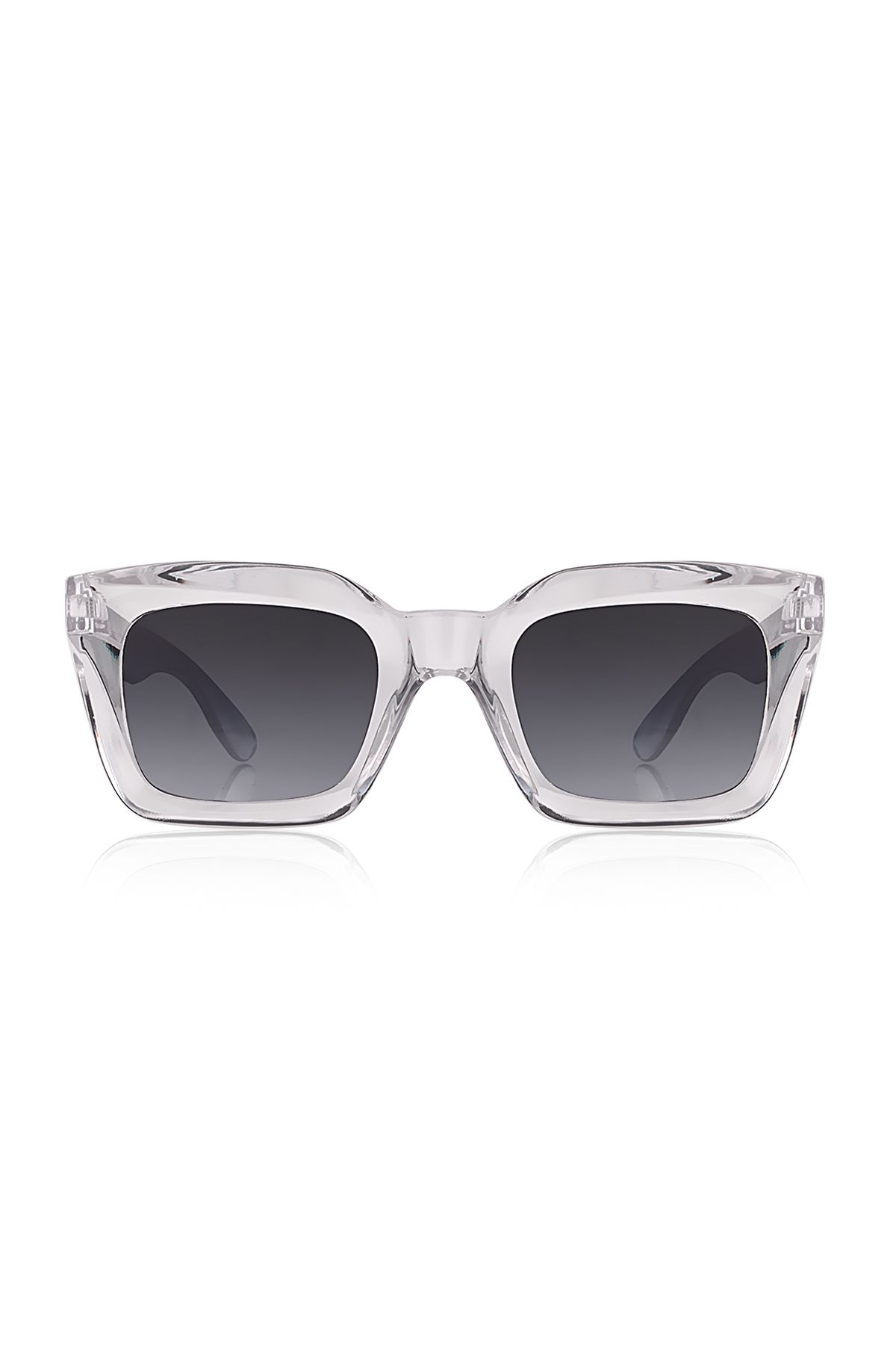 Kinary Unisex Sunglasses Transparent Shiny 1025