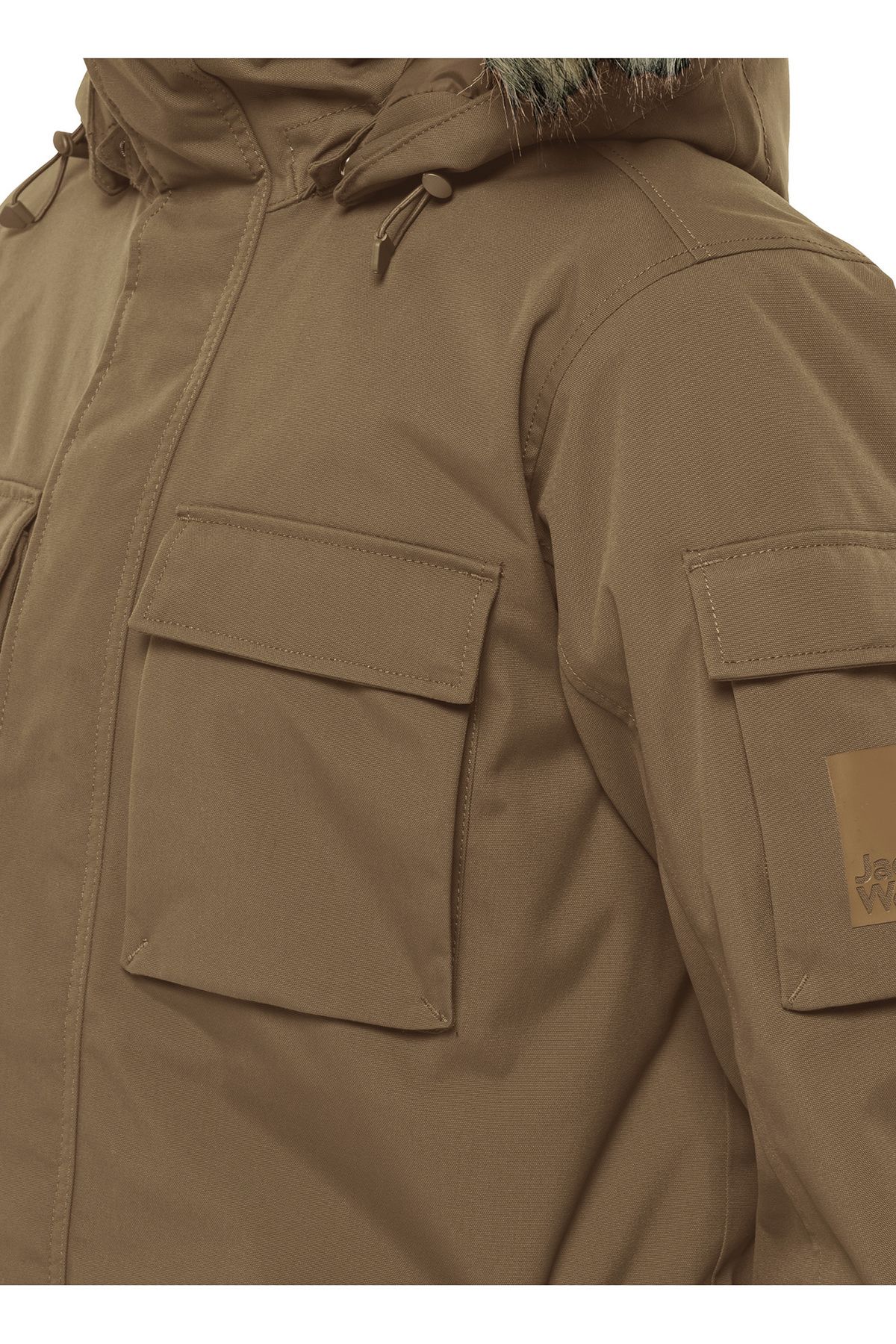 Jack Wolfskin Kahve Erkek Kap onlu Parka Glacier Canyon Parka