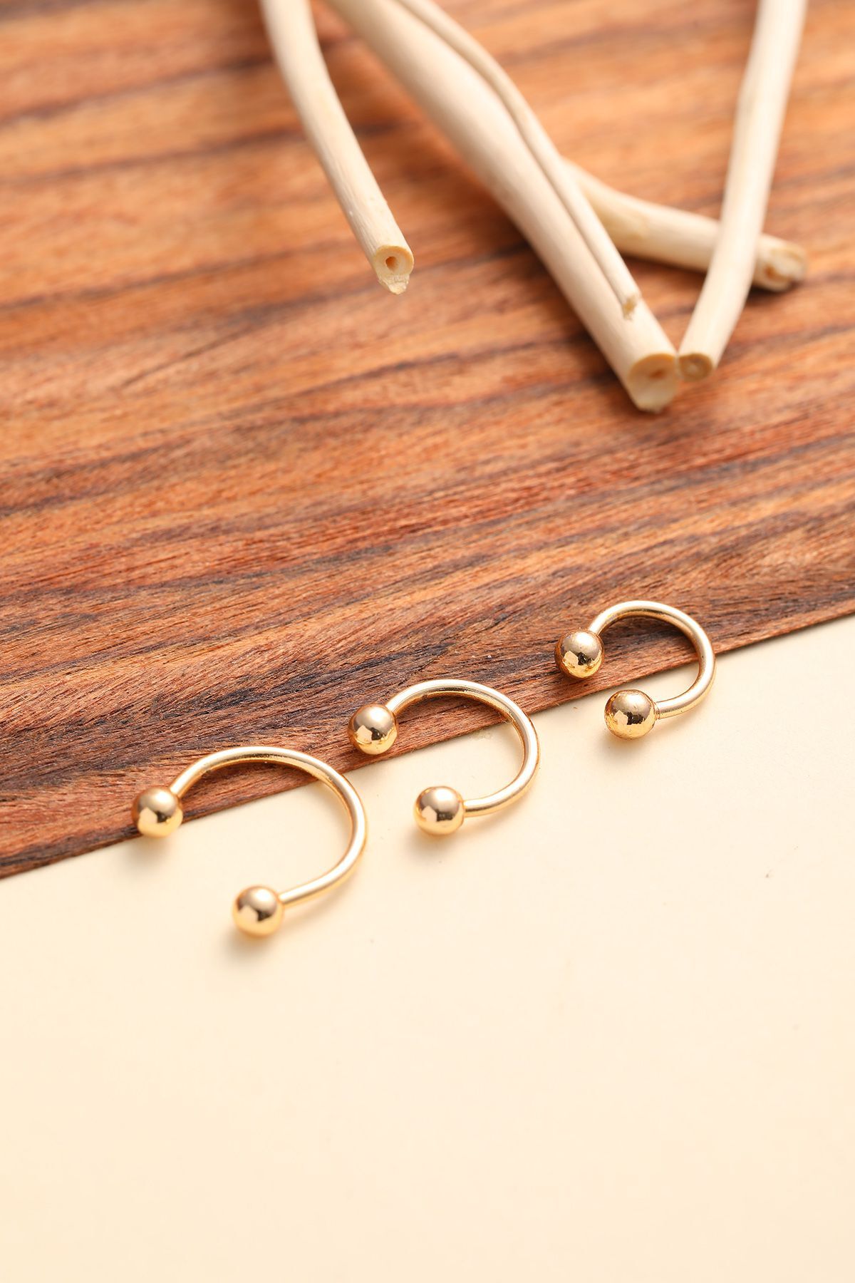 316l Cerrahi Çelik Top Uçlu Gold Renk Septum Piercing