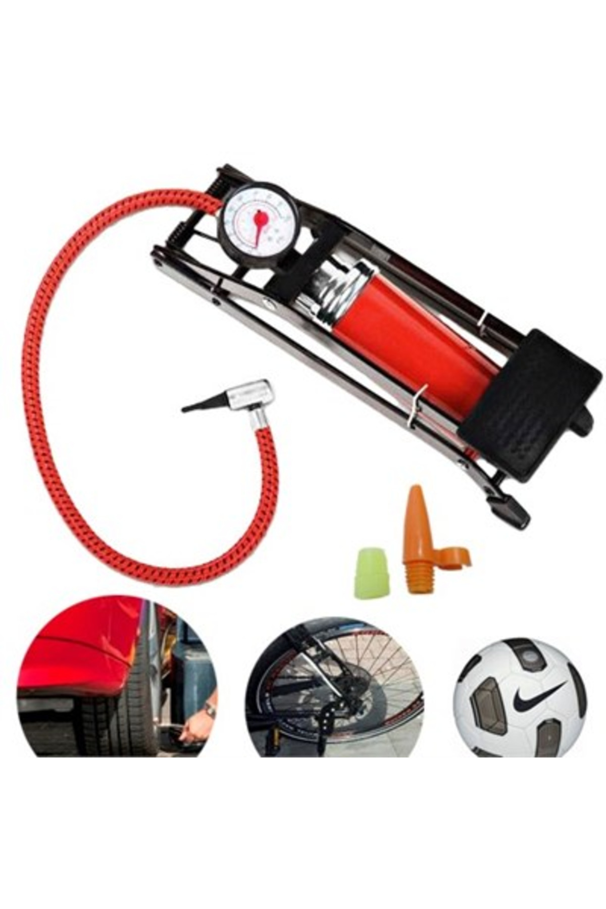 FırsatVar Basınç Göstergeli Ayaklı Hava Pompası – Güçlü Ve Pratik Şişirme Çözümü