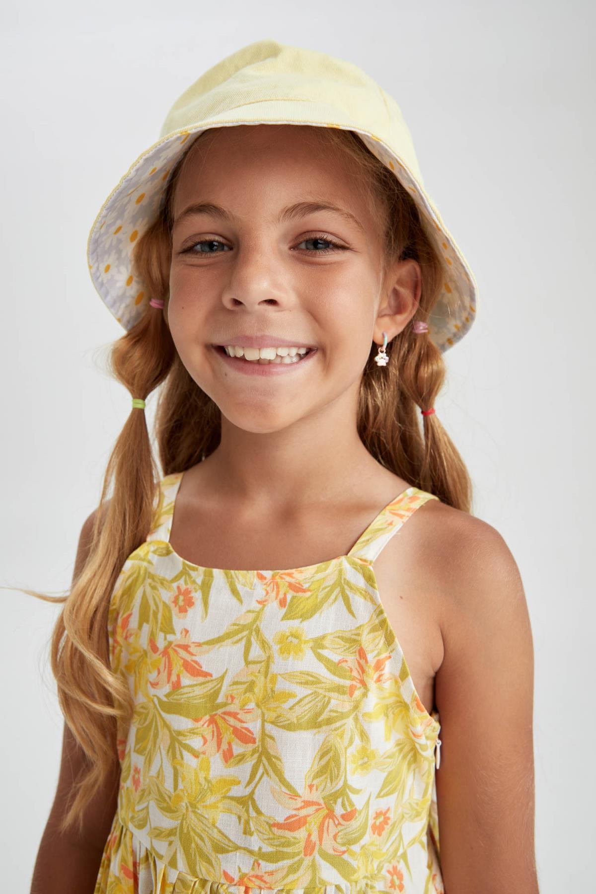 لباس مجلسی دخترانه زرد دفکتوDefacto | W8298A622SP اورجینال - تصویر 5