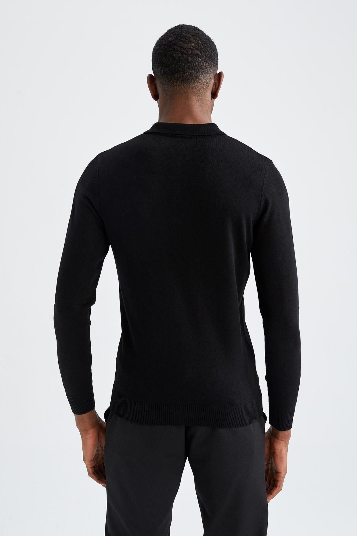 Slim Fit Polo Yaka Kazak