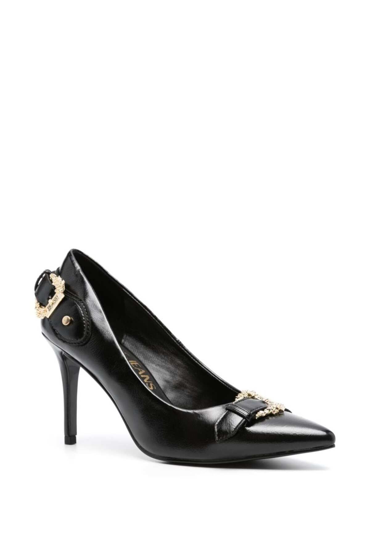 Versace heels black discount