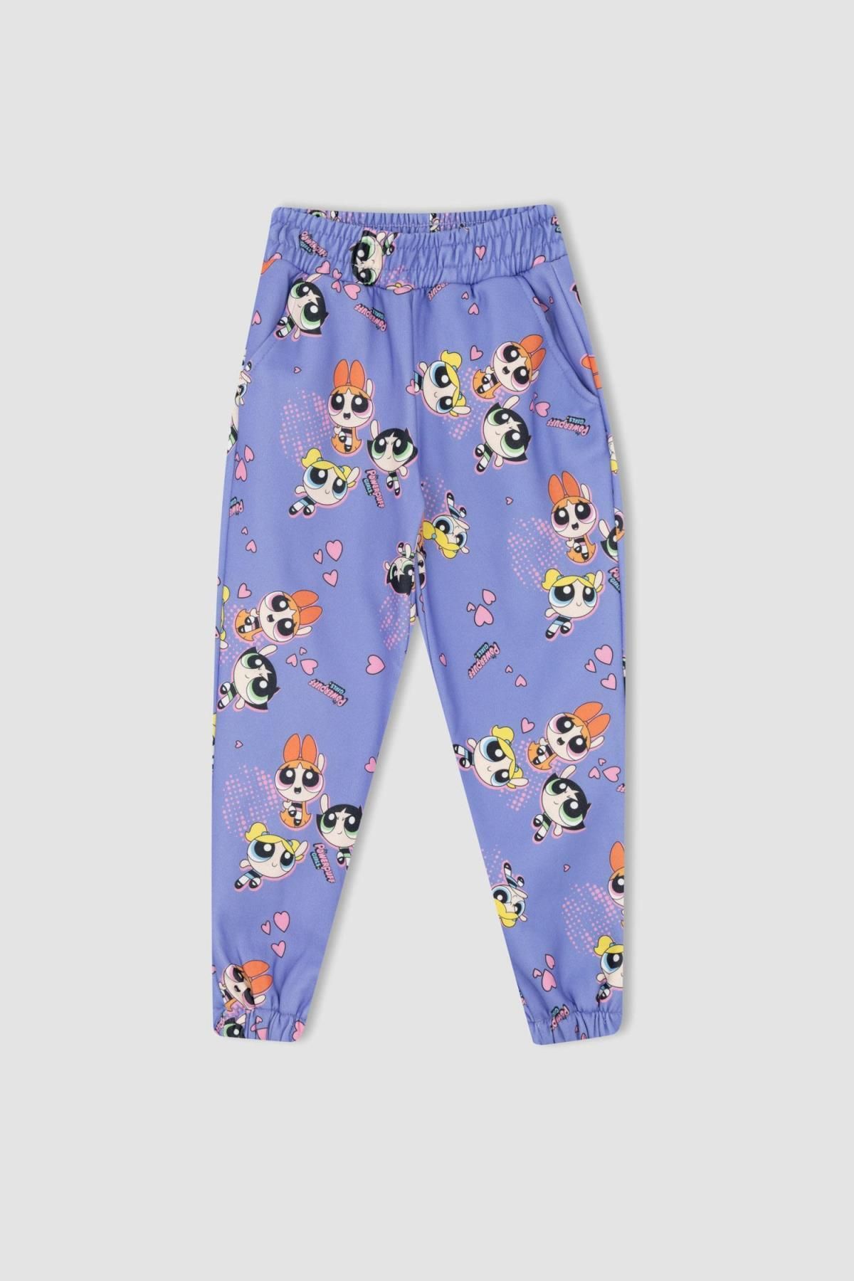 DeFacto-Powerpuff Girls gemusterte Jogginghose für Mädchen – Y9000a622wn 7