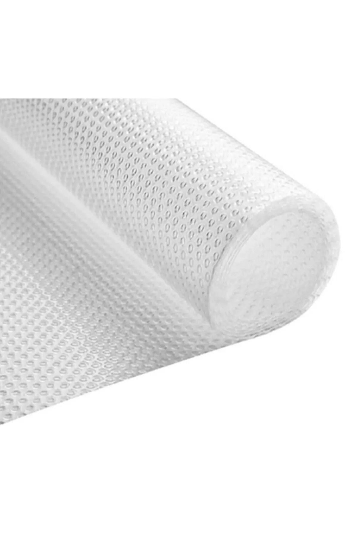 Eva Ribbed Non-Slip Shelf Liner, White, Sold by at Home