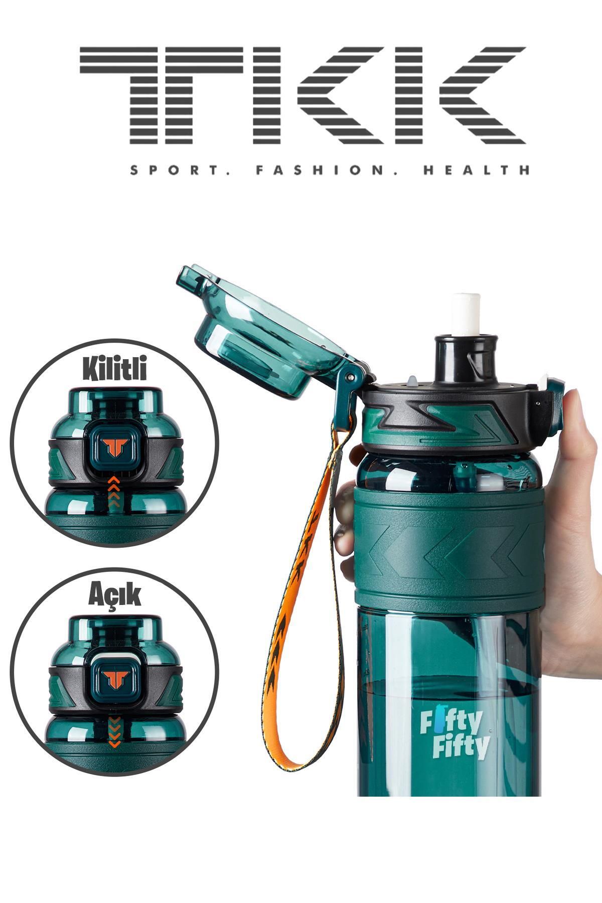 Vagonlife-TKK 1000 ML Dual Use Tritan Water Bottle with Straw/Comfortable Drinking Bpa Free with Carrying Strap FFTKK102 4