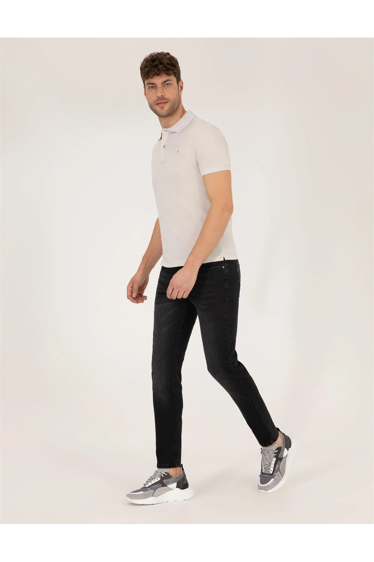 پولوشرت مردانه راسته آستین کوتاه | پیر کاردین Pierre Cardin 1567290T - تصویر 2