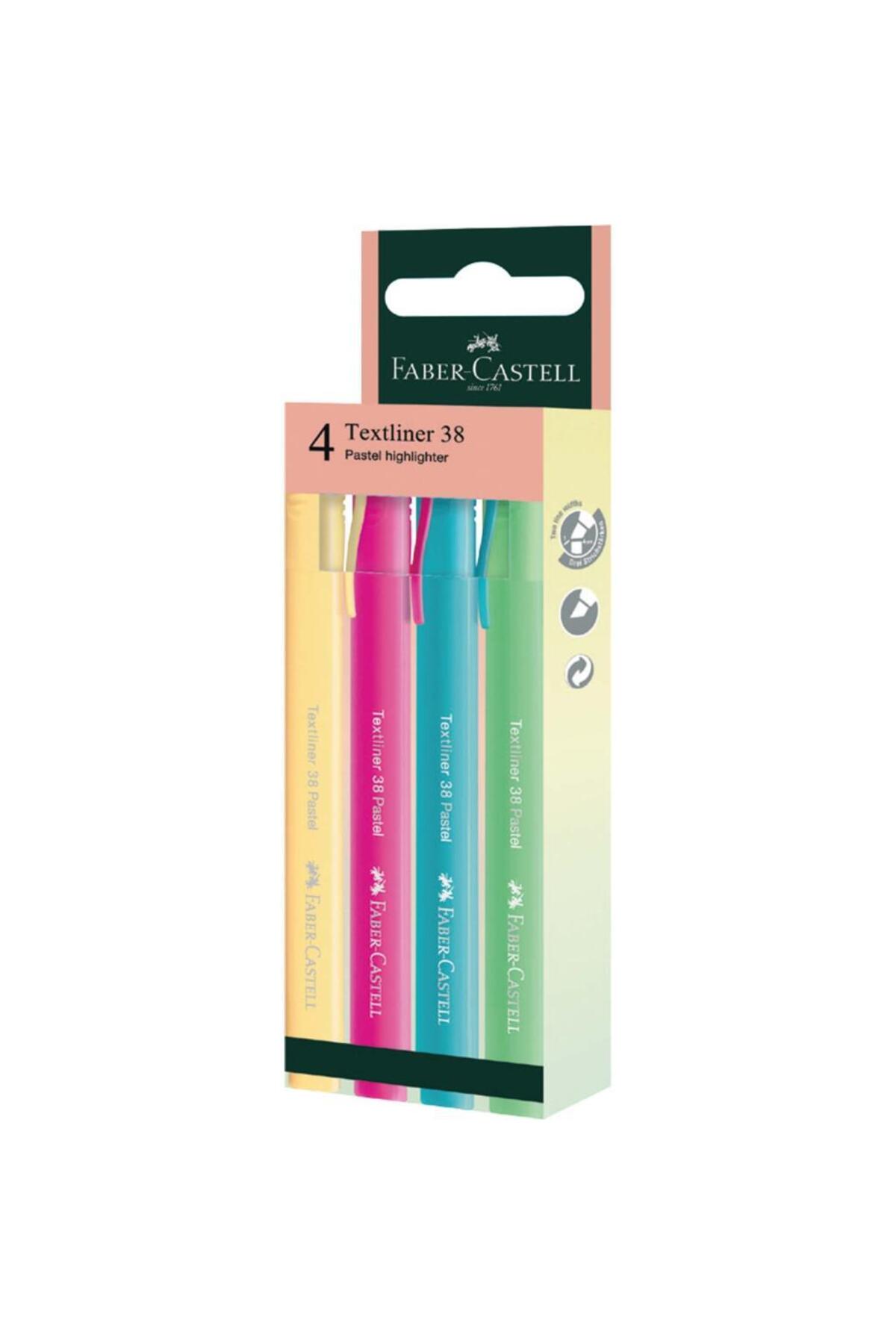 Faber Castell Faber-Castell Fosforlu Kalem 38 Pastel 4x 2022