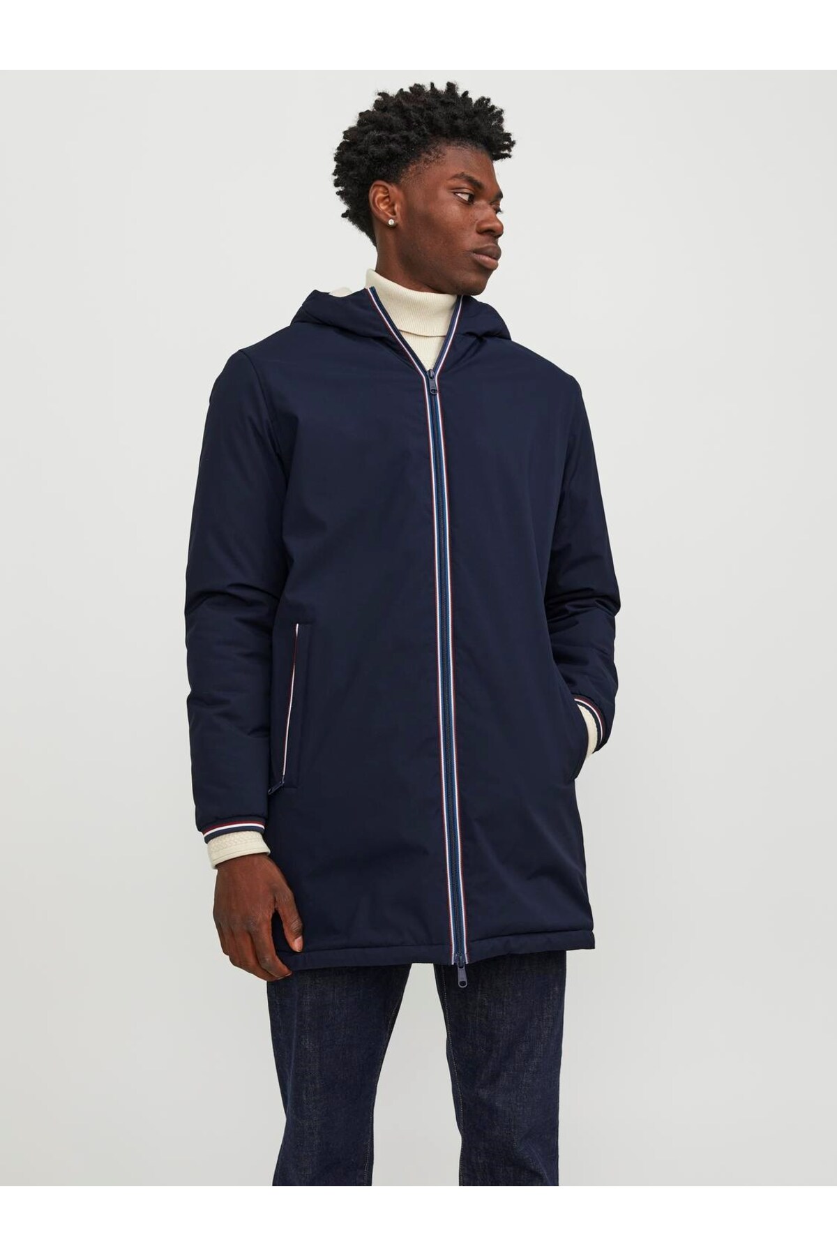 کاپشن مردانه راسته آستین بلند | جک اند جونز Jack & Jones 12243650 - تصویر 6