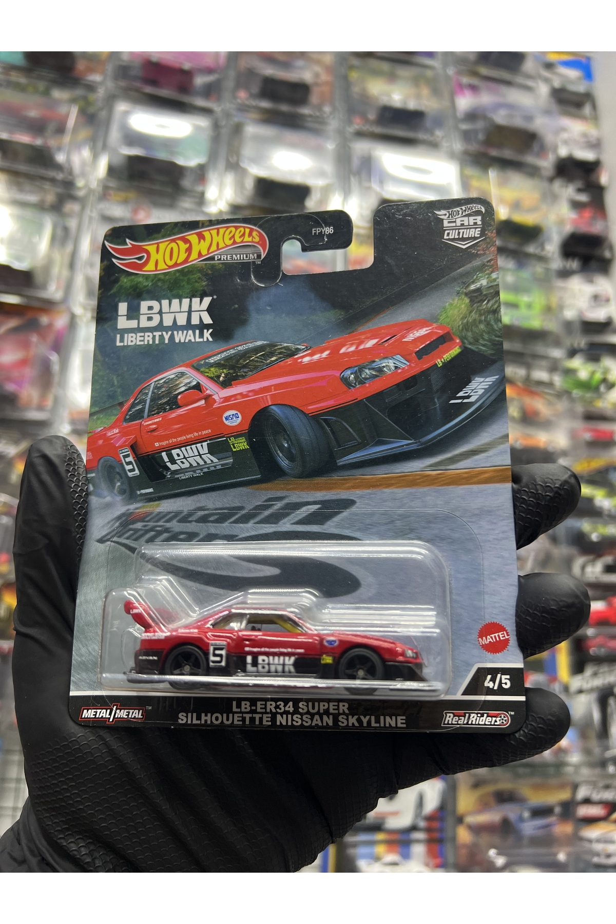 【10 pieces】 LB-ER34 SKYLINE Hot Wheels HOT WHEELS LB-ER34 Super Sılhouette Nıssan Skylıne 1.64 Lıberty