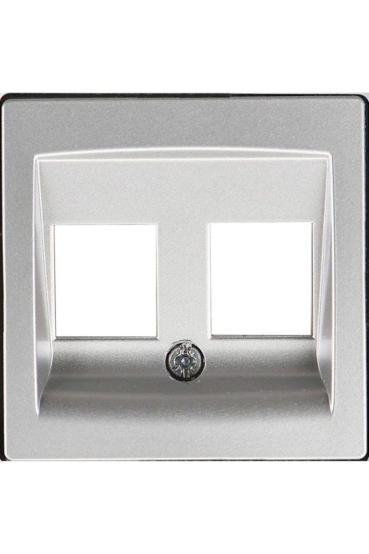 Günsan-Ambiace Silver Double Data Socket (No Jack) Empty case 1