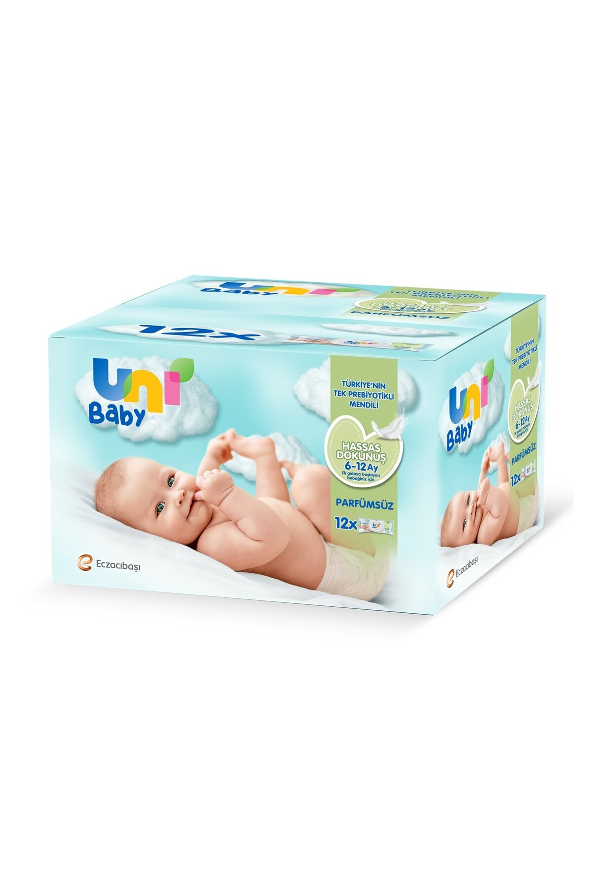Uni Baby Hassas Dokunuş Islak Mendil 12'li 624 Yaprak	 Losyon 200 ml Set fotoğrafı 2 (önizleme)