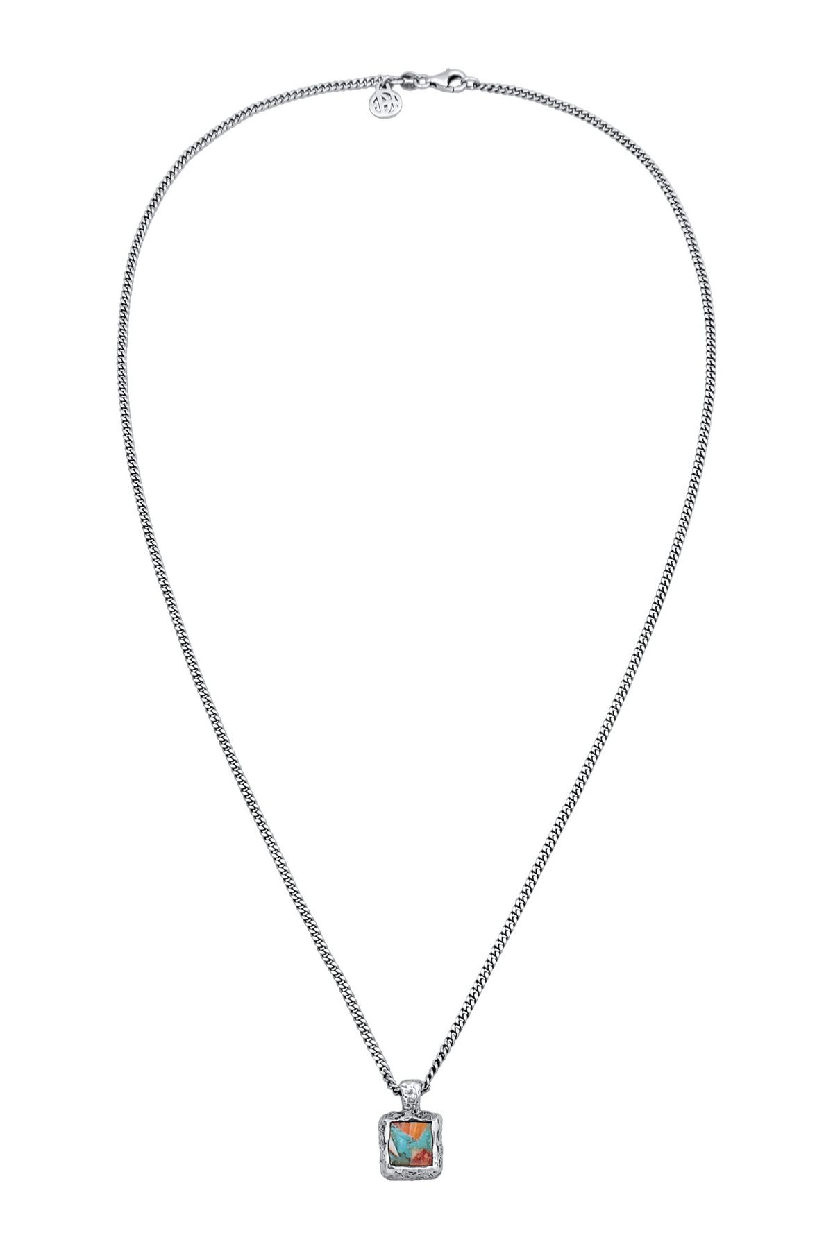 HAZE & GLORY Halskette - Silber Kupfer-Türkis Trendyol 925 Anhänger Edelstein