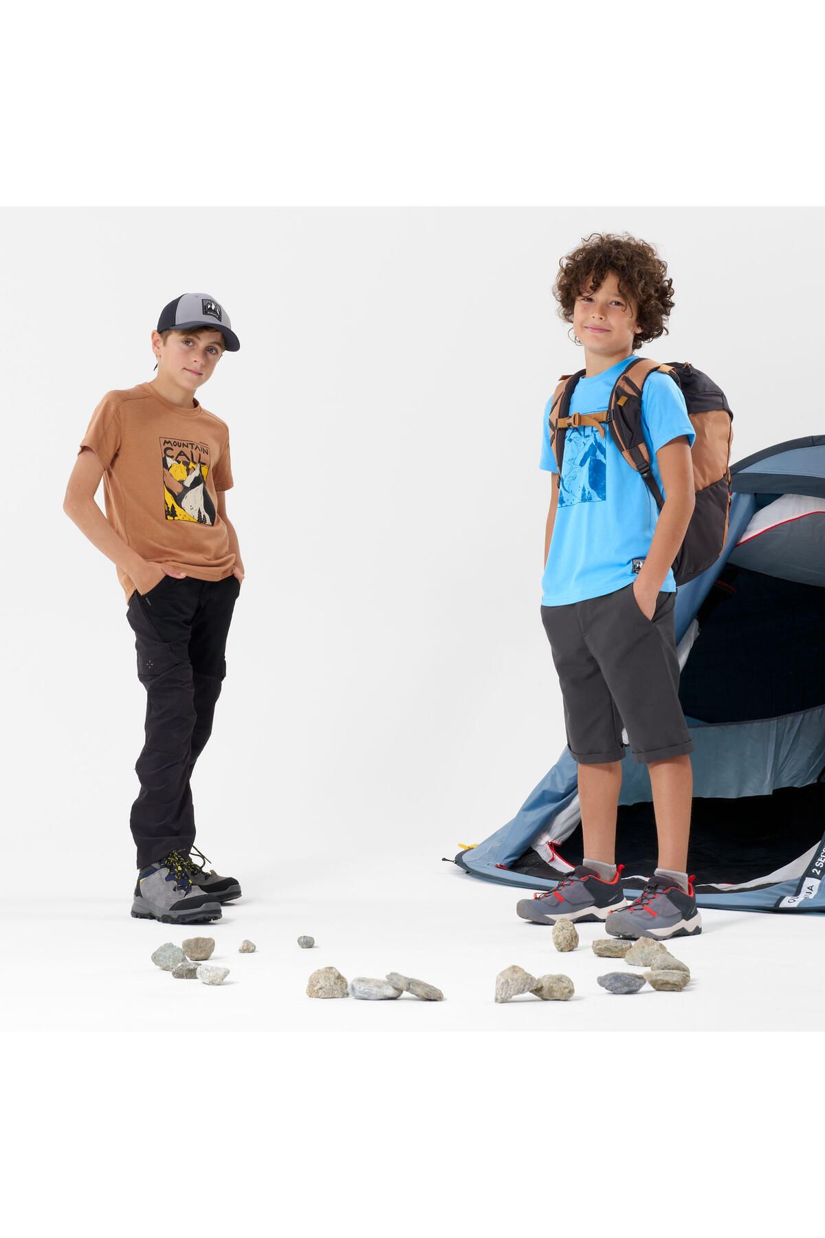 Decathlon تیشرت بچگانه Quechua MH100 آبی اصل