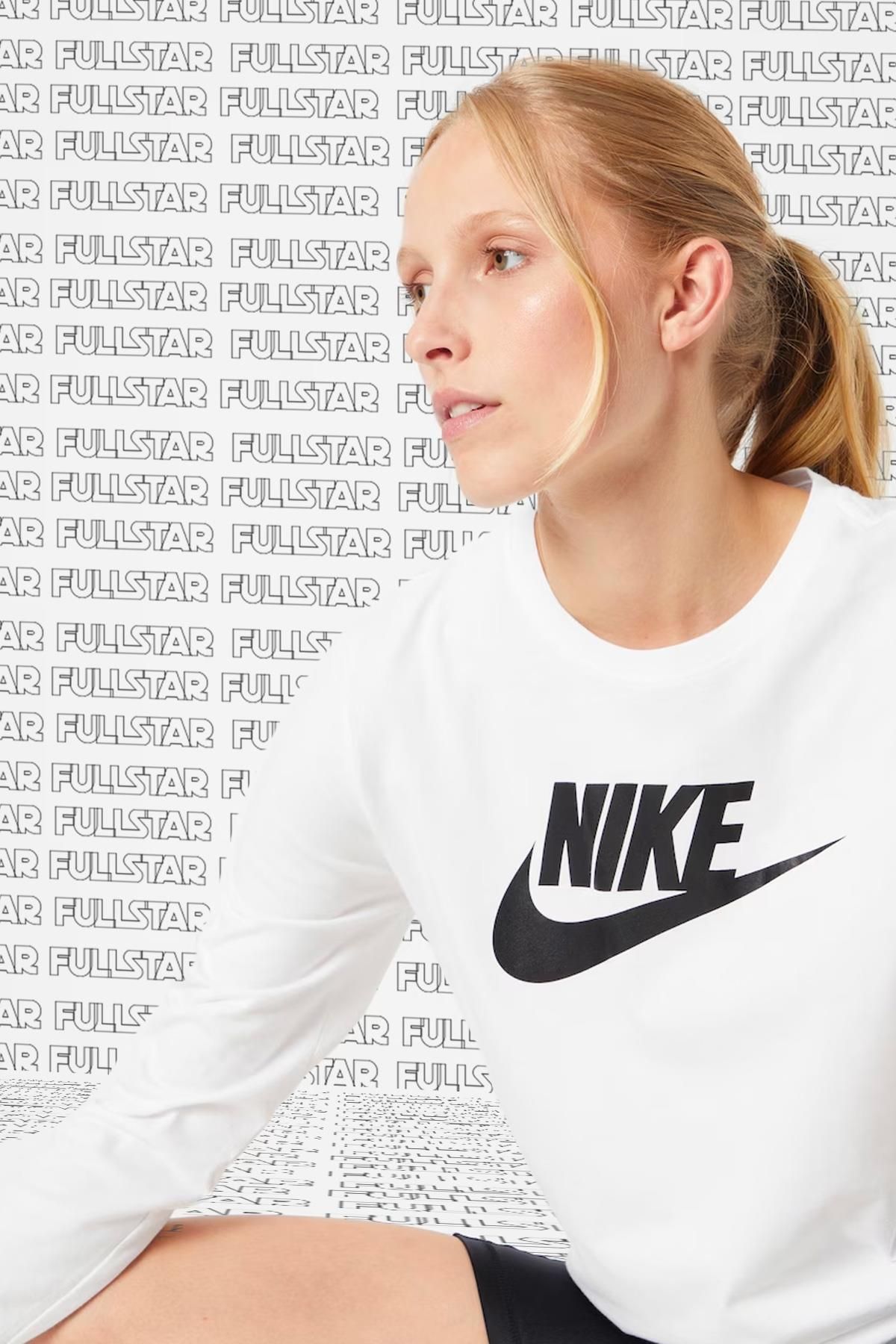 Nike Sportswear Essential Future Crew Shirt White Long Sleeve T