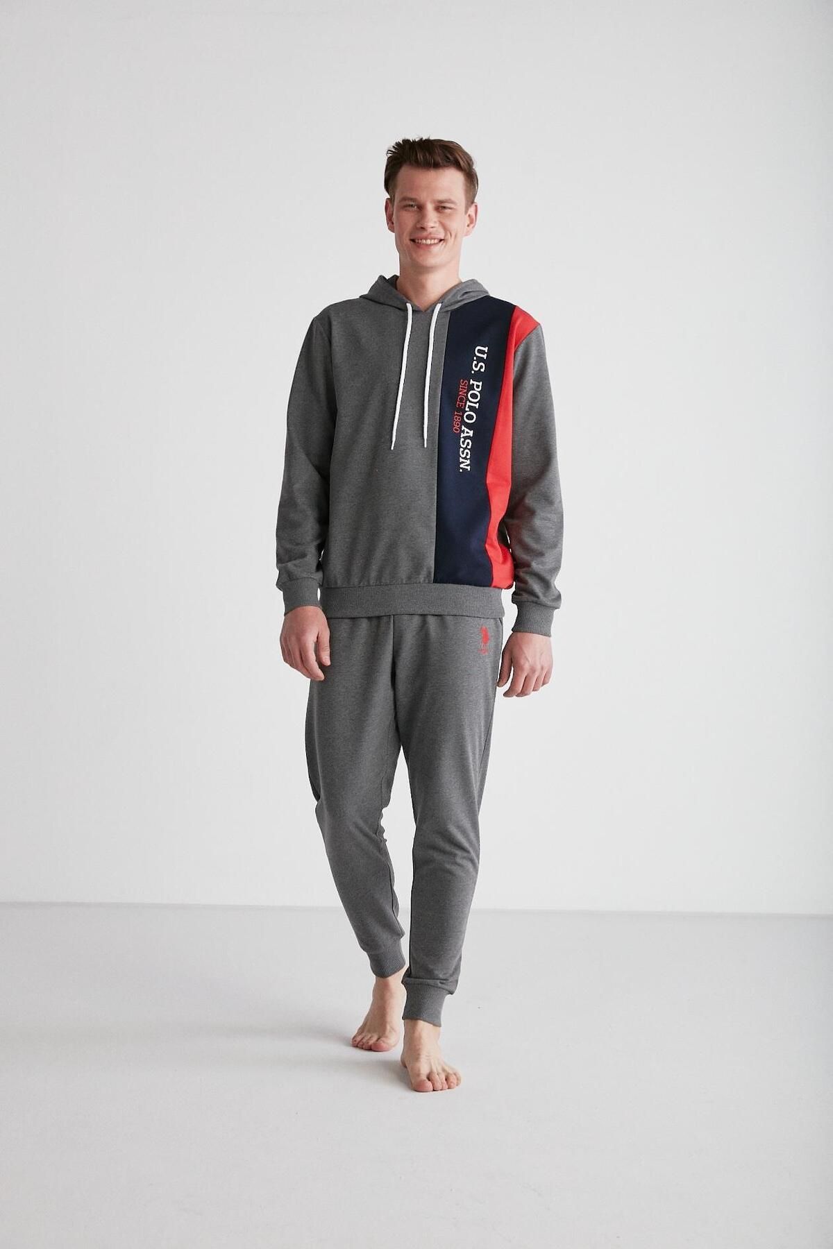 Mens polo pajamas best sale set