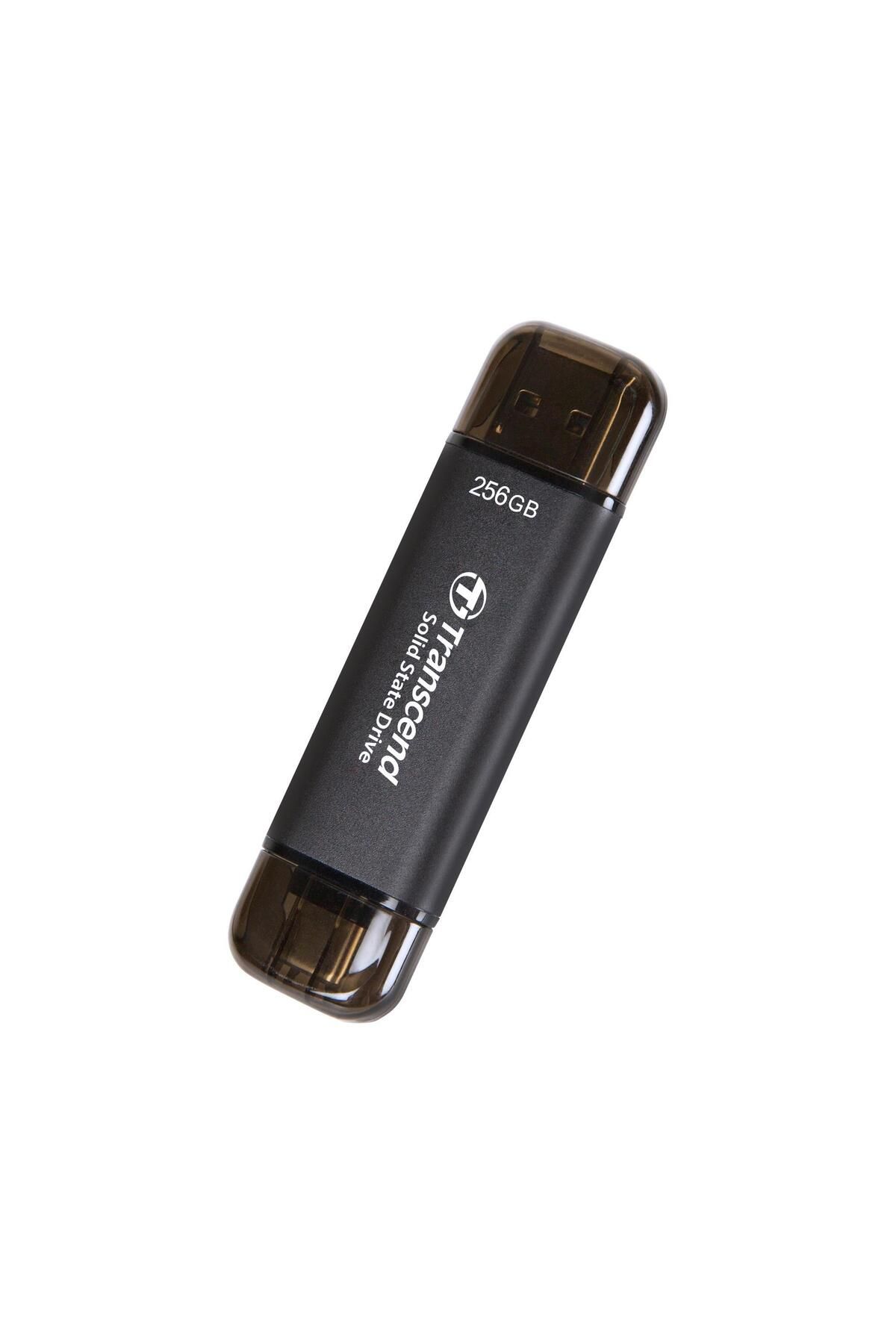 Transcend TS256GESD310C 256GB,USB/Type-C Taşınabilir Harici SSD Siyah