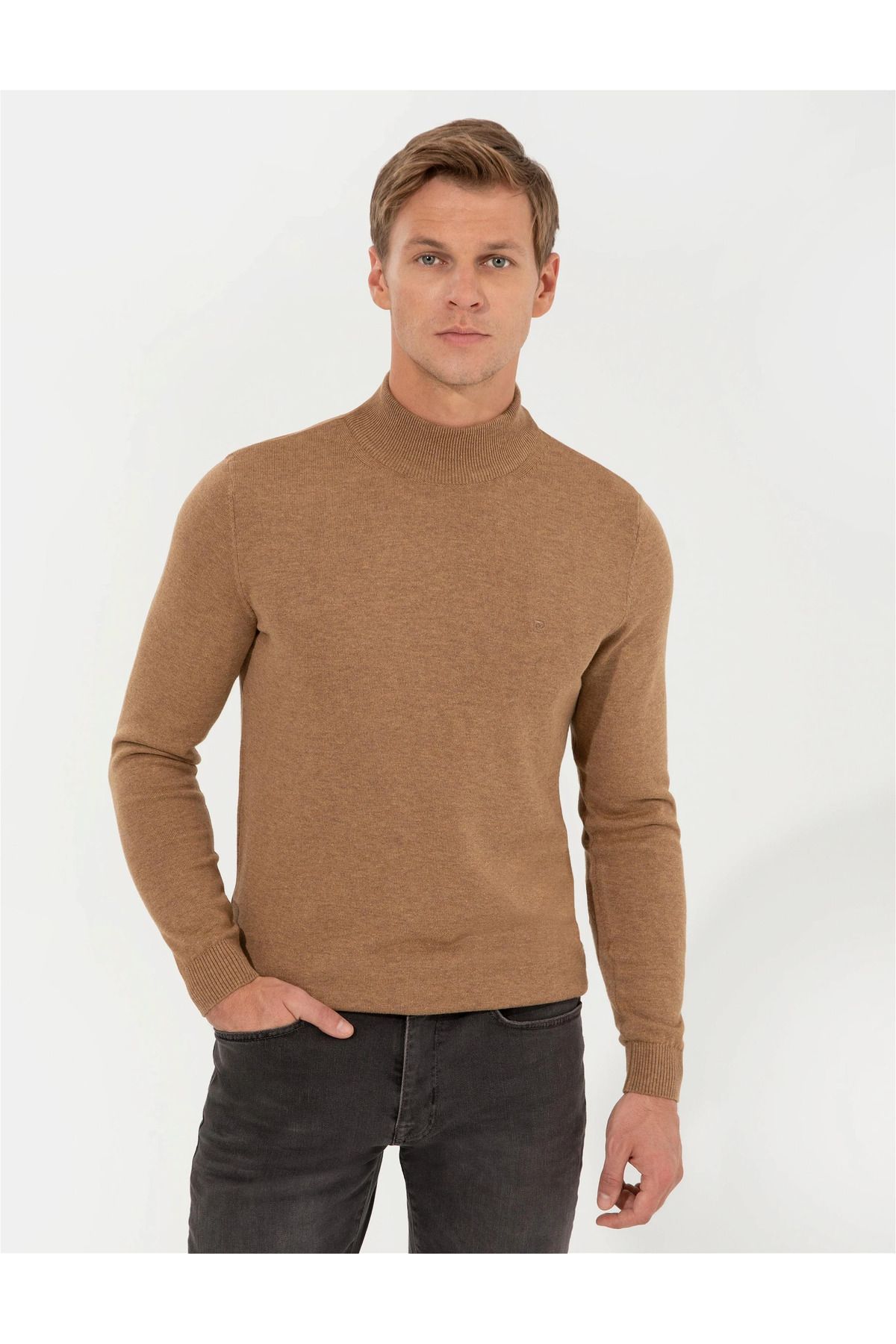 Tan turtleneck shirt hotsell