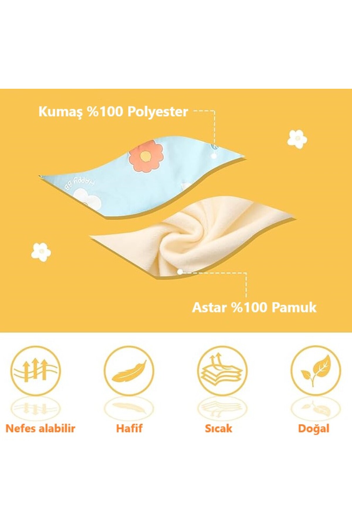 naynes Bebekler için Kışlık Montlar, Erkek ve Kız, Kapşonlu Polar Ceket (100 cm-3 Yaş / Açık Mavi) fotoğrafı 5 (önizleme)