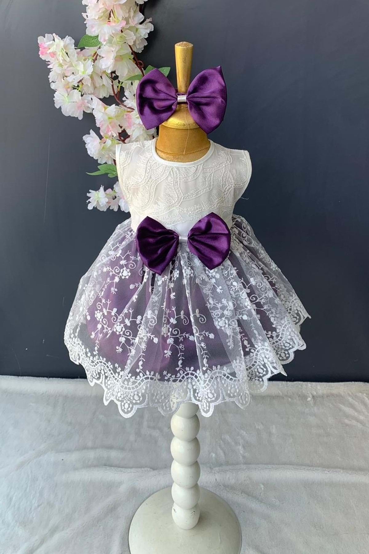 Baby dress with hair sale band