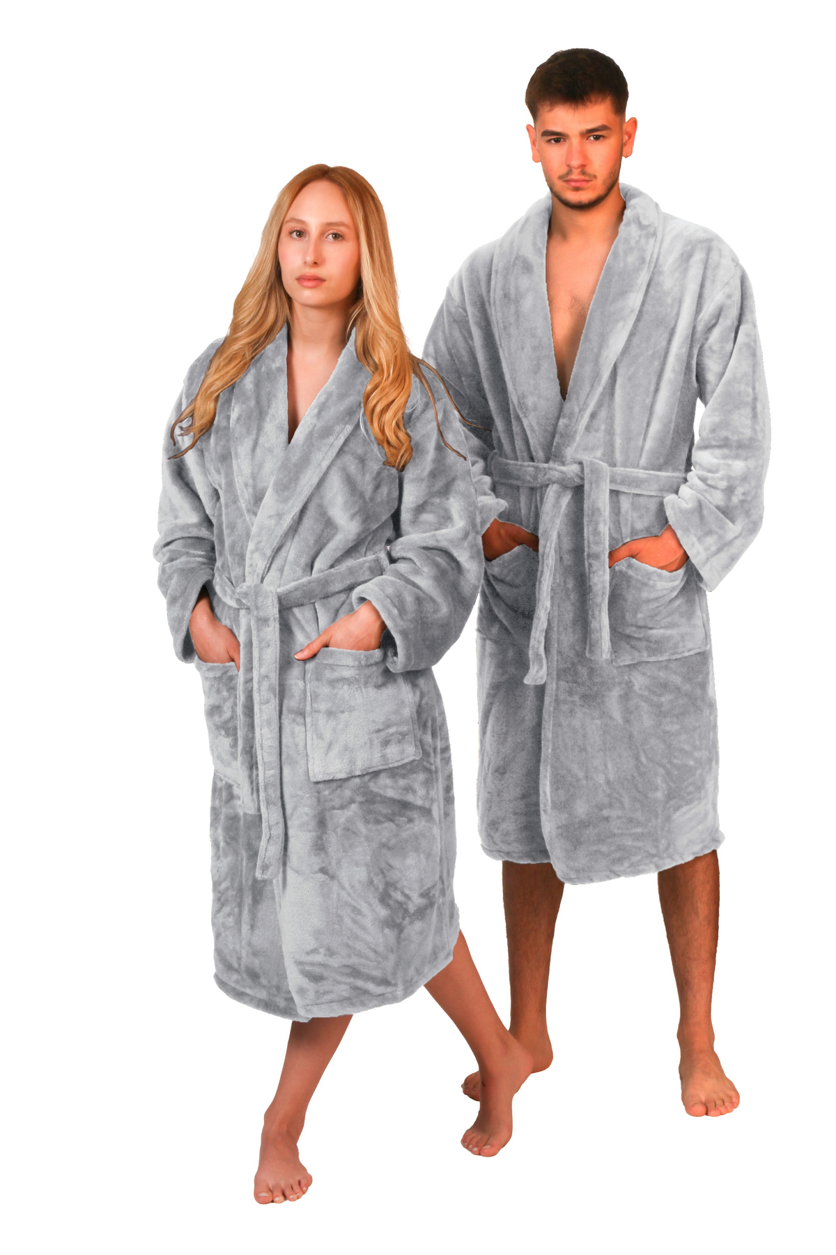 Soft Textured Fleece Robe