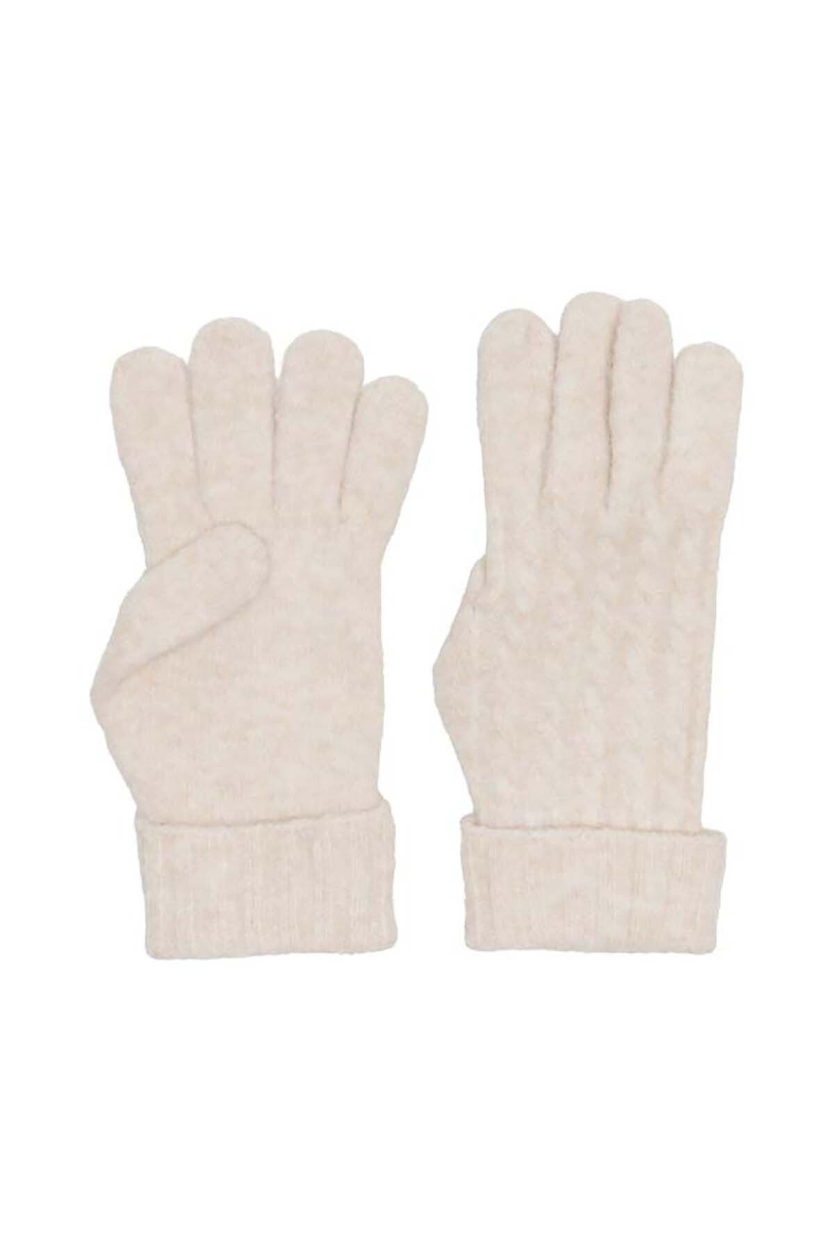 Cream store wool gloves