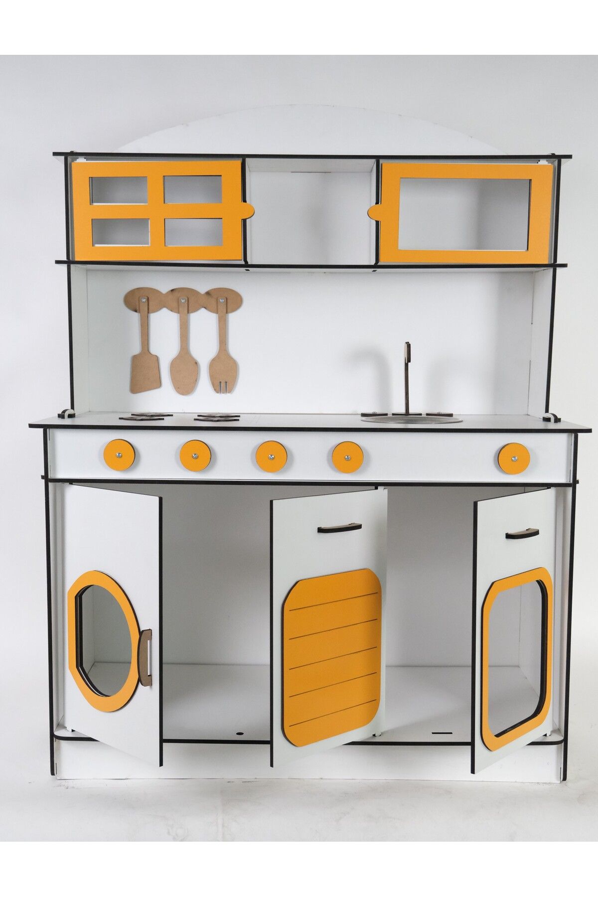 bahad r grup Toy Kitchen Wooden Toy Kitchen 6.4 MM MDF