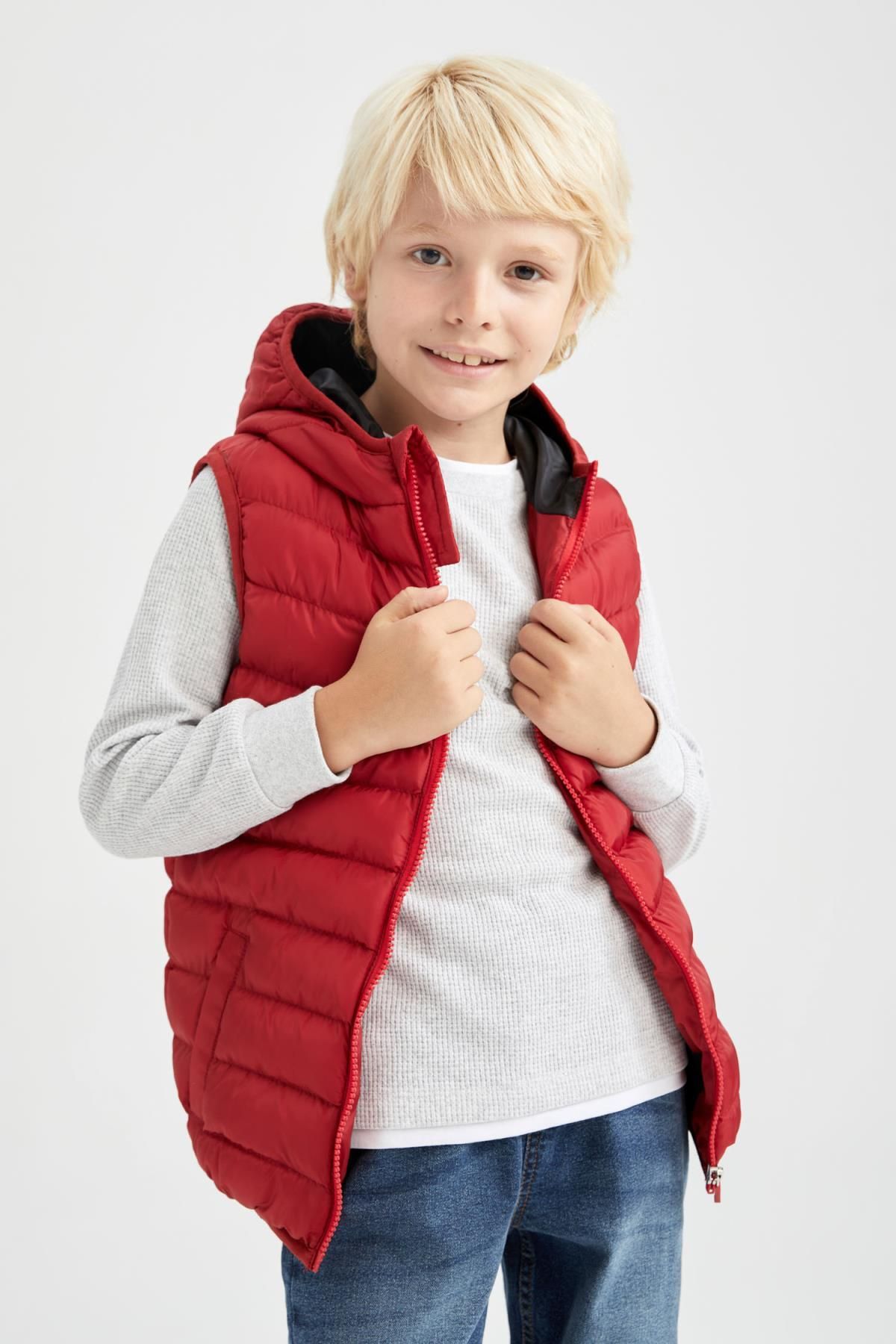Boys hooded clearance vest