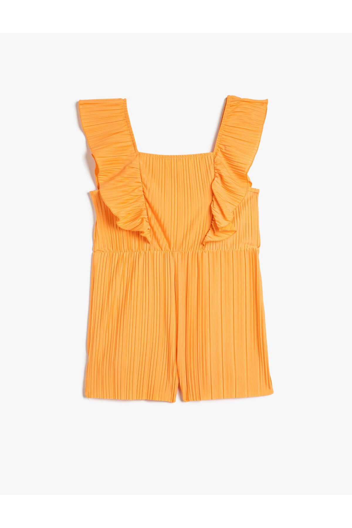 Sleeveless ruffle jumpsuit hotsell