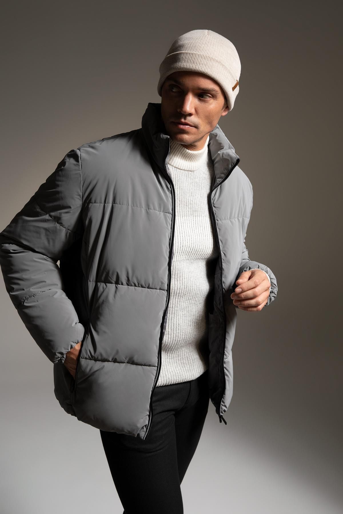 DeFacto-Slim Fit stojačik Puffer Puffer Coat 2