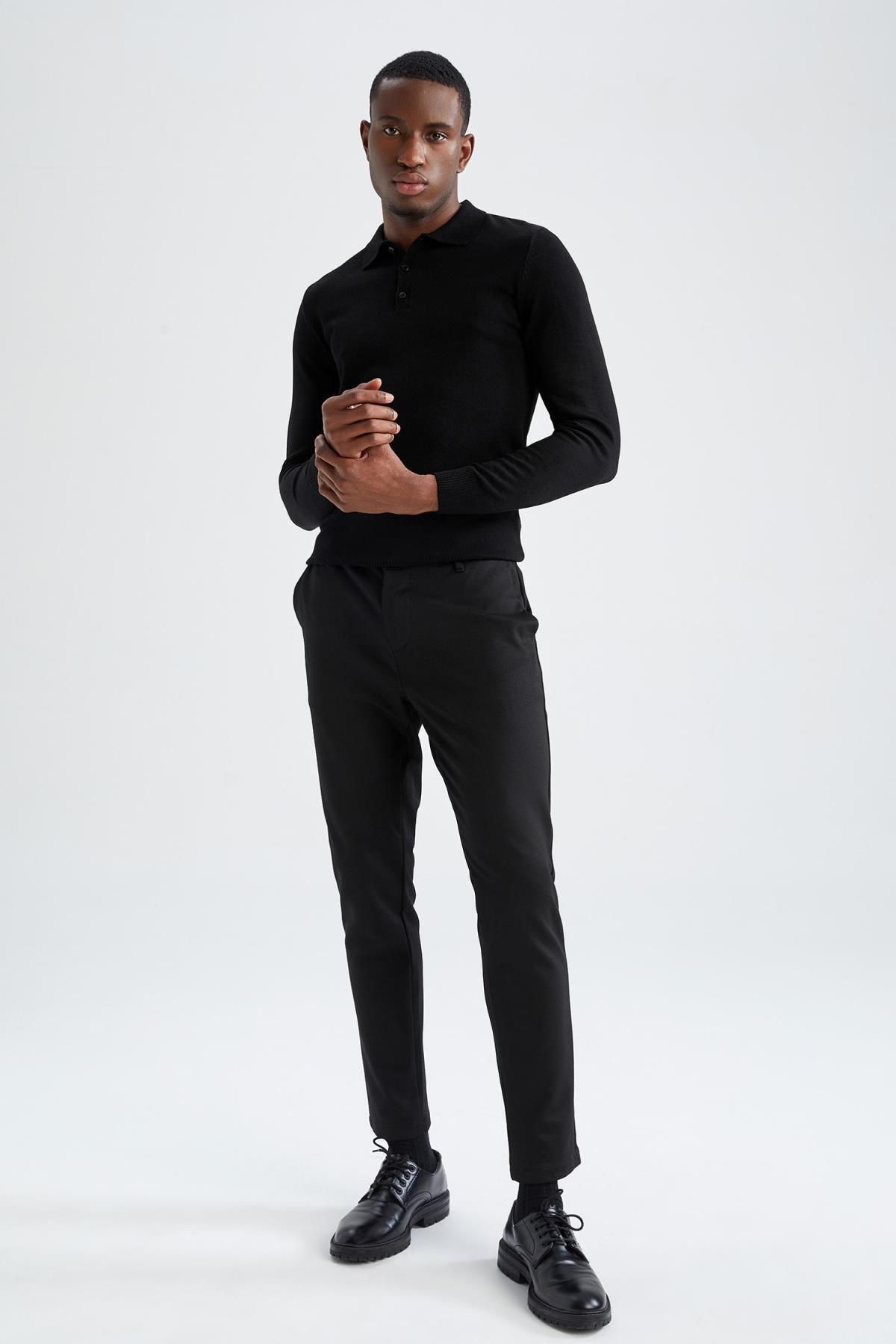 Slim Fit Polo Yaka Kazak