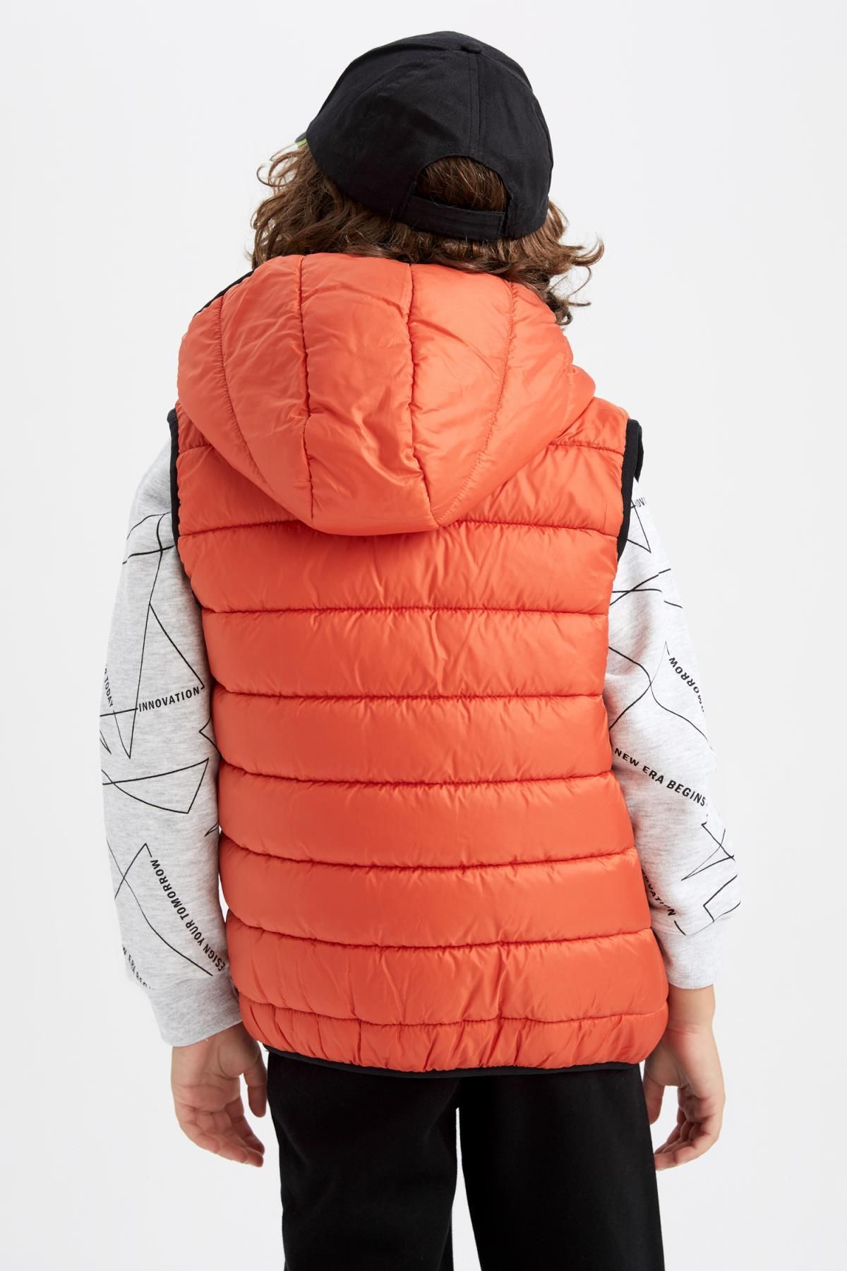 Boys orange puffer outlet vest