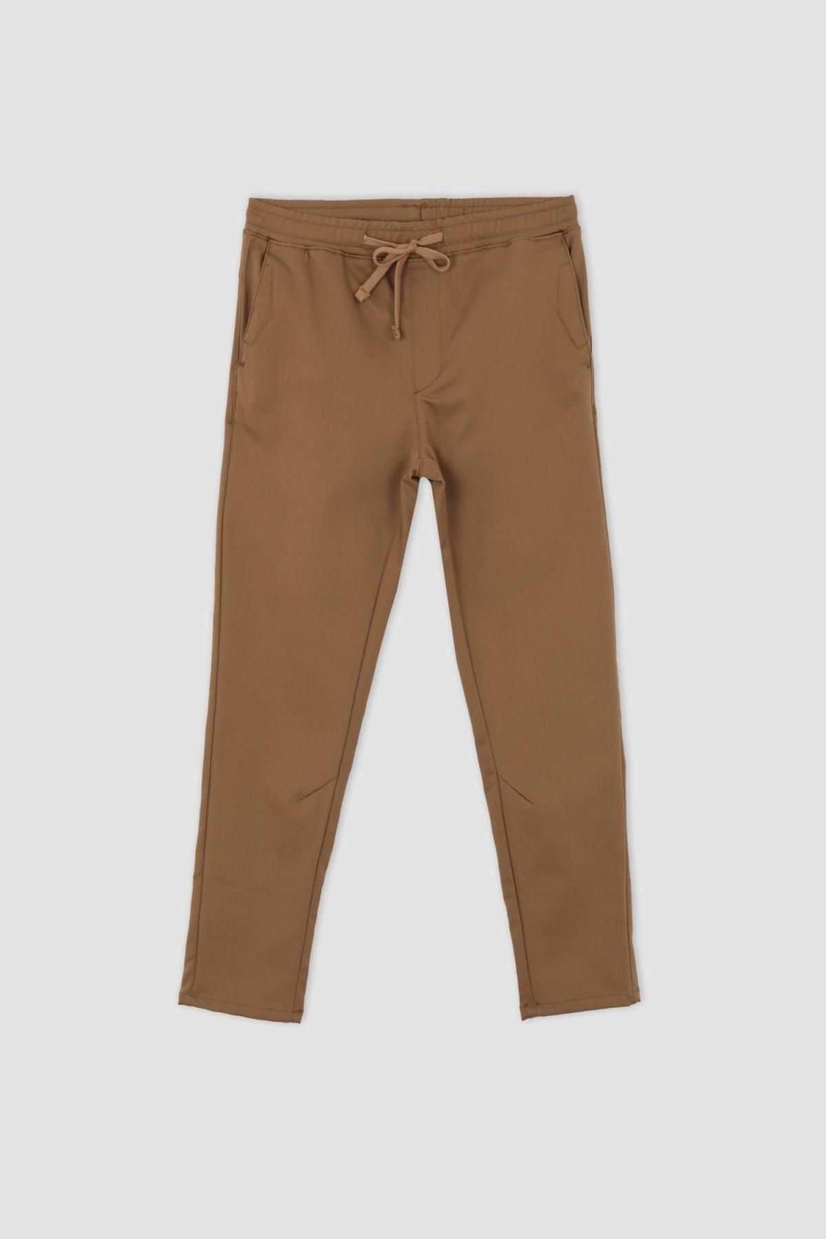DeFacto-Jogger Fit Lace Waist Chino Trousers 8