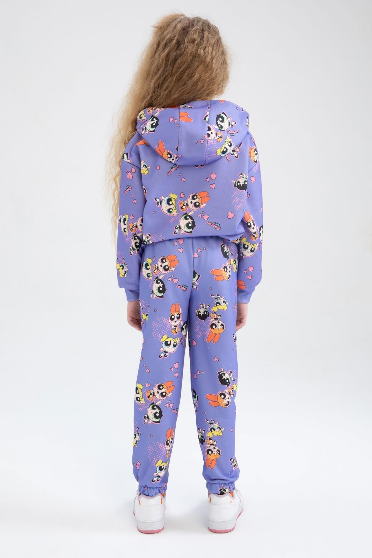 DeFacto-Powerpuff Girls gemusterte Jogginghose für Mädchen – Y9000a622wn 6