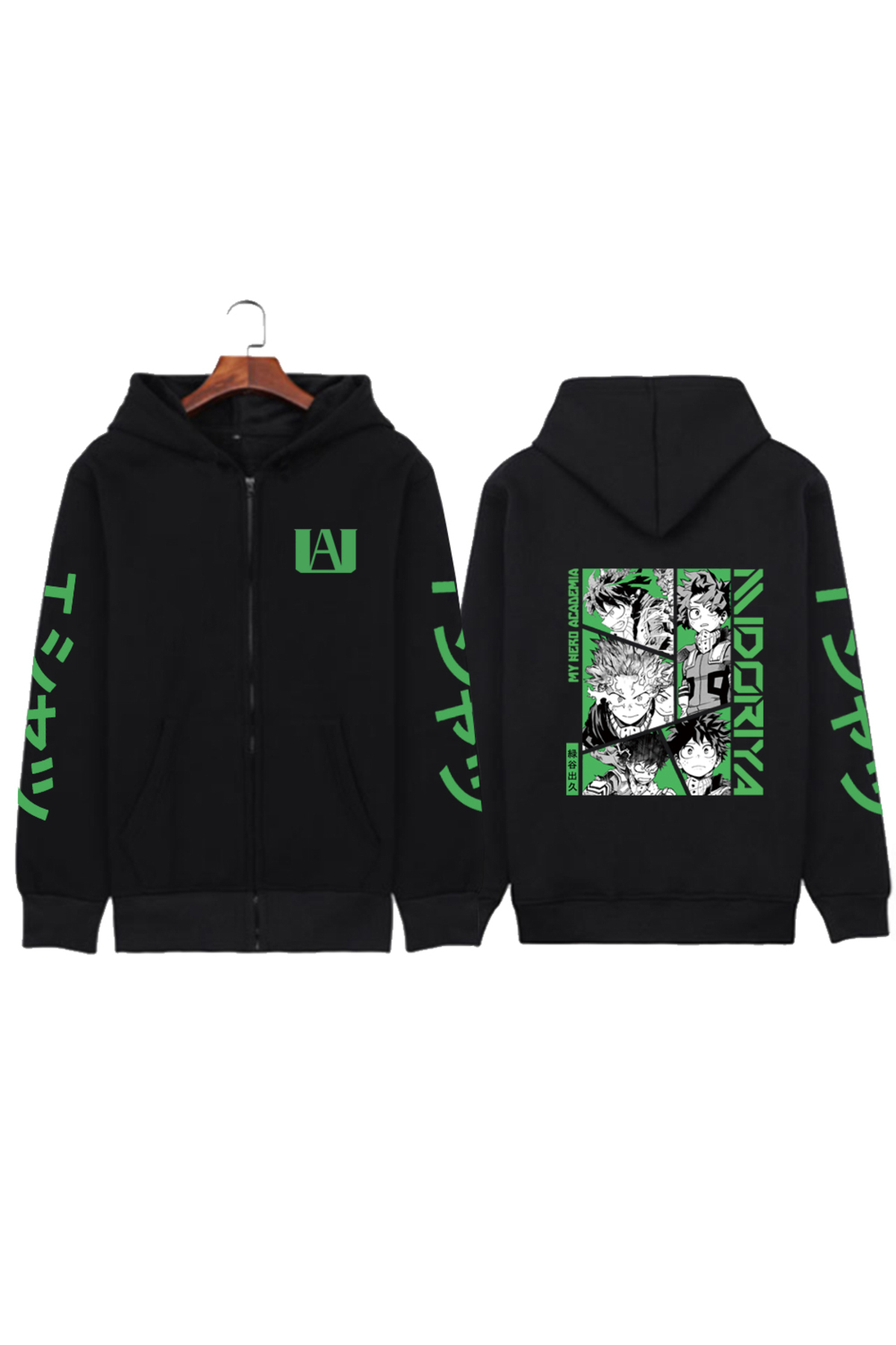 GALASHOP  Unisex My Hero Academia Fermuarlı Hoodie Mod78