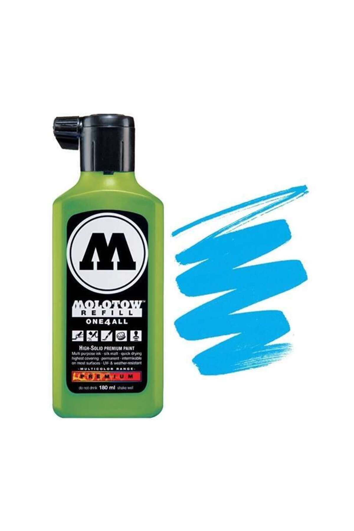 Molotow One4all Akrilik Mürekkep Refill 180 ml Shock Blue 230