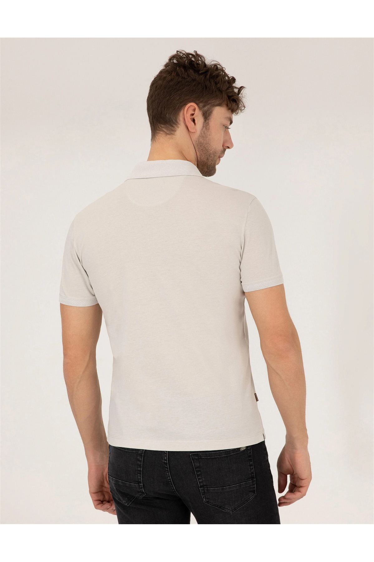 پولوشرت مردانه راسته آستین کوتاه | پیر کاردین Pierre Cardin 1567290T - تصویر 6