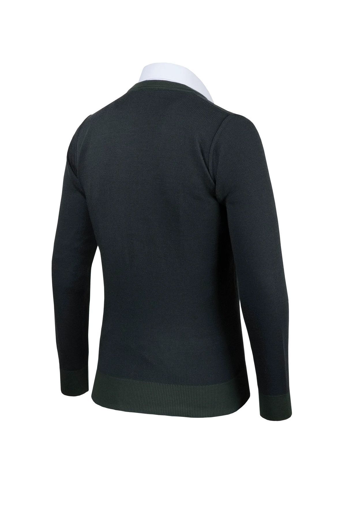 ژاکت جلو باز خاکستری مردانه V NECK بافندگی قالب کلاسیک Çizgi Triko