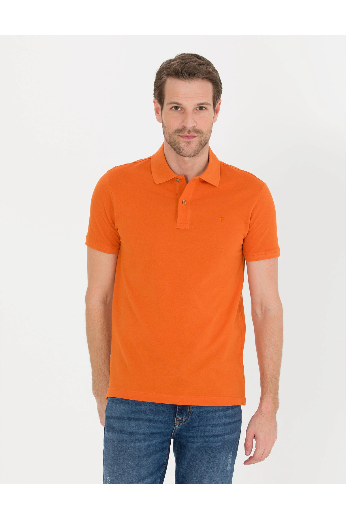 تیشرت یقه پلو مردانه راسته آستین کوتاه | پیر کاردین Pierre Cardin 1567279T - تصویر 4
