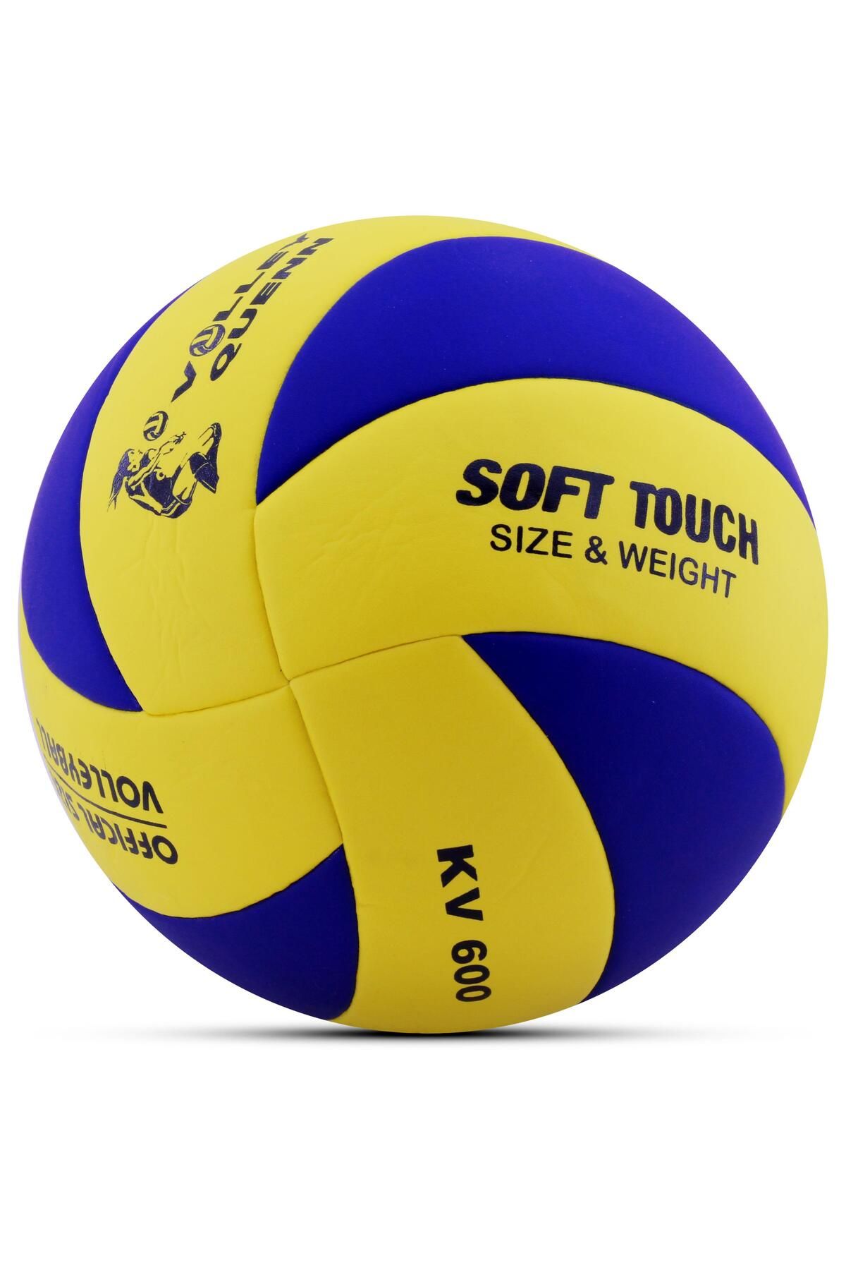 Telvesse Volleyball Ball Swirl Soft Touch Adhesion Soft Surface 8 Panels Number 5 Red