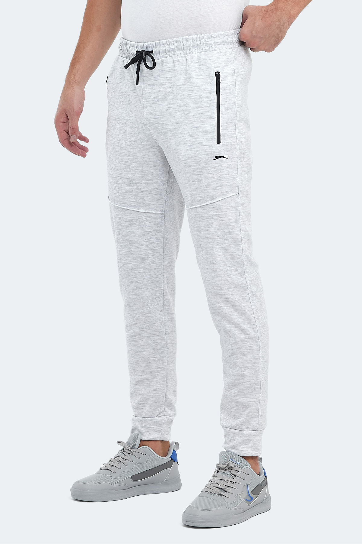 اسلازنگر فقط در شلوار ورزشی مردانه جیب‌دار خاکستری