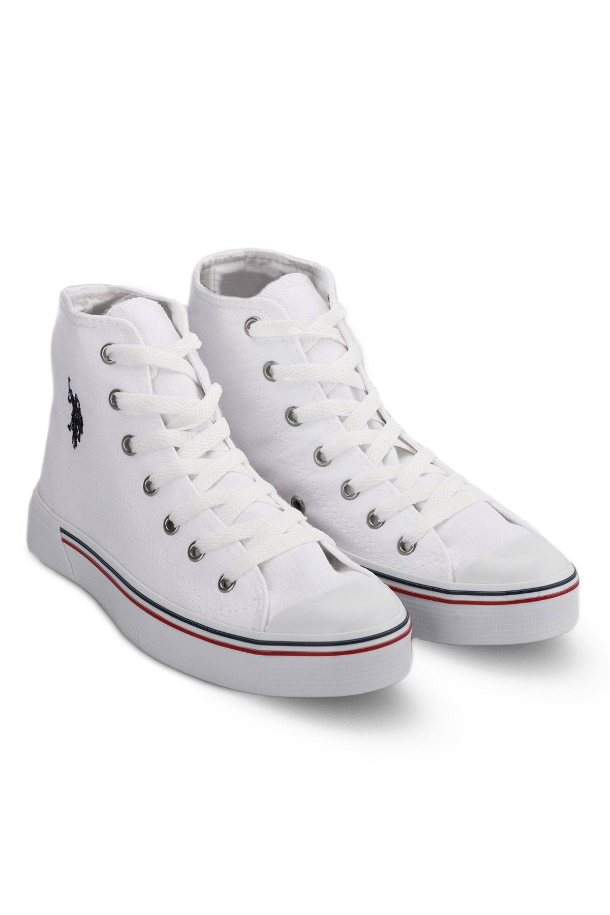 U.S. Polo Assn. یو اس پولو کفش ورزشی زنانه PENELOPE HIGH 3FX سفید اورجینال - تصویر 2