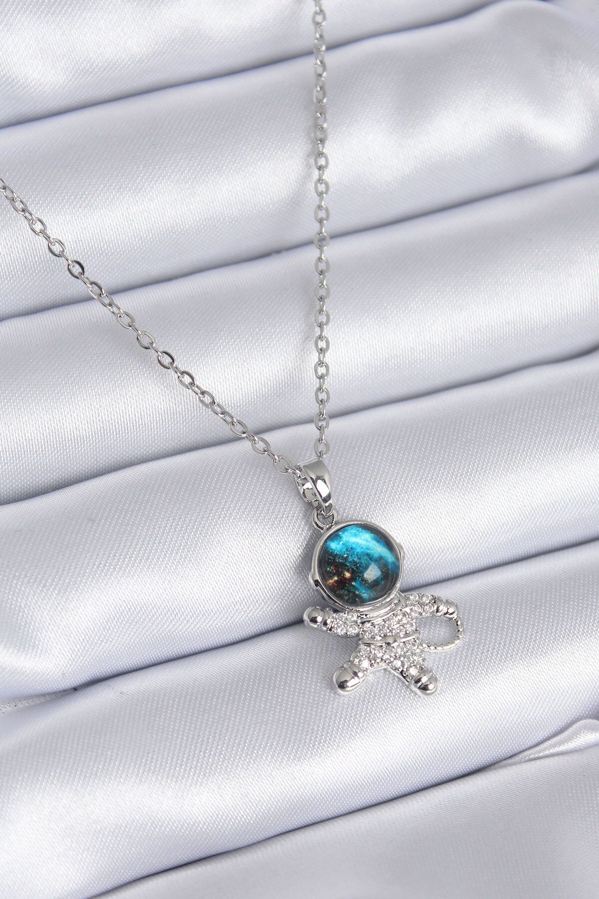 Silver gemstone necklace hot sale