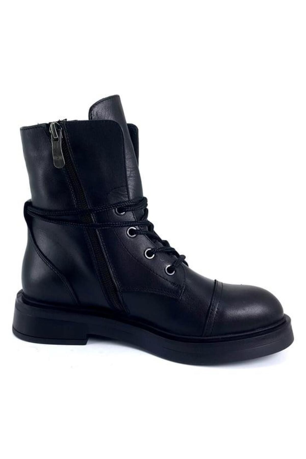 Mammamia Ankle Boots Black Flat Trendyol