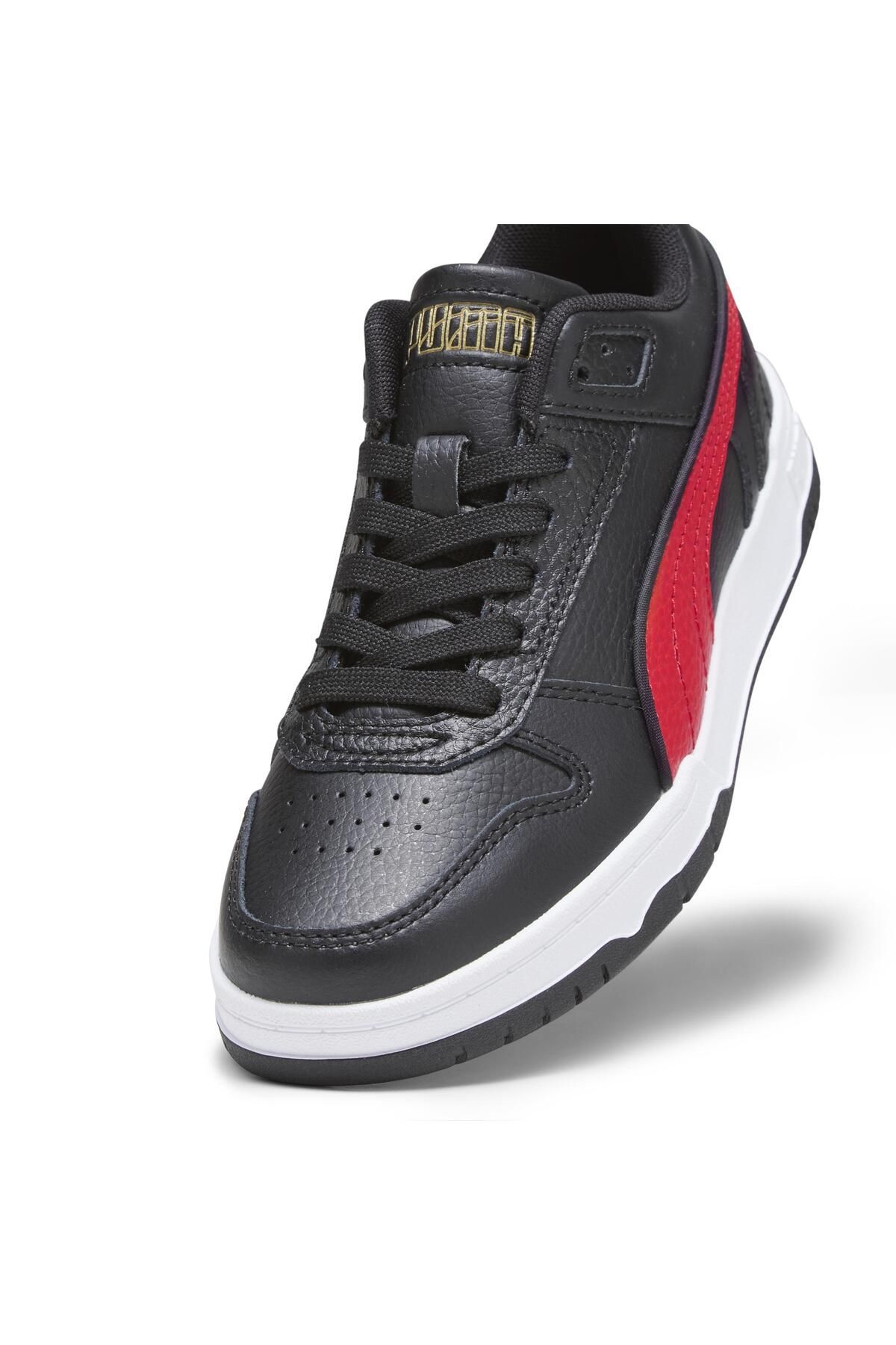 اسنیکر مشکی مردانه و زنانه بازی RBD LOW JR سیاه سفید برای همه زمان ها Puma