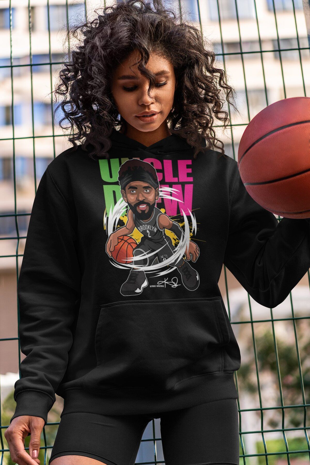 Fuddy Moda Kyrie Irving Printed Hoodie Sweatshirt Unisex Oversize