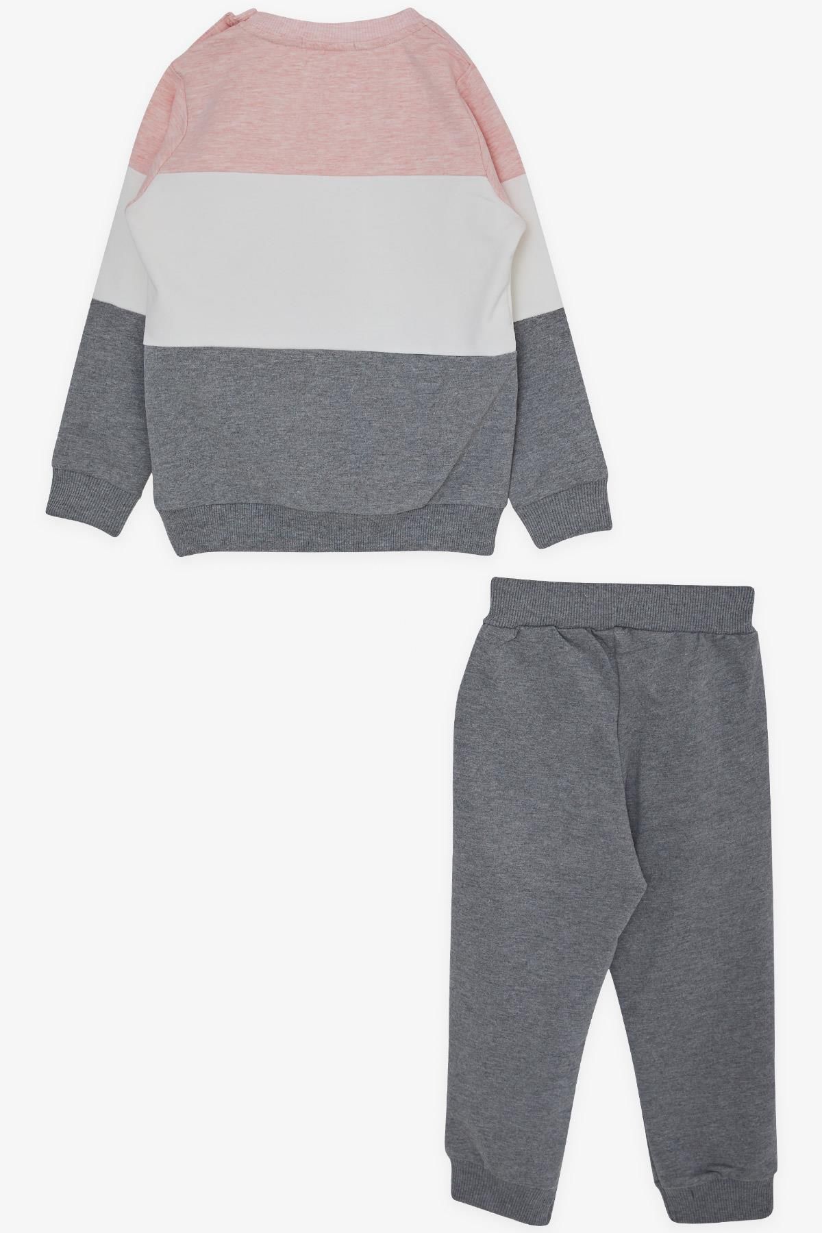 Breeze Girls Tracksuit Set Block Patterned Heart Printed Age 2