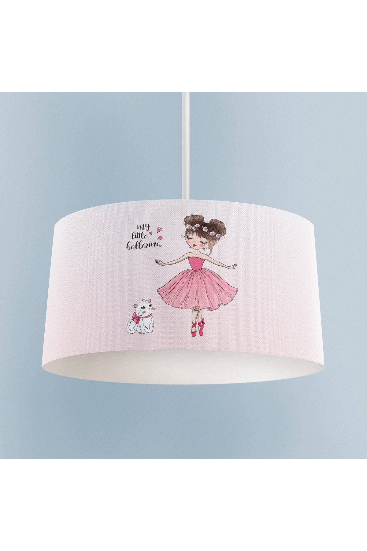 BABY and CHILDREN 'S ROOM Princess Girl and Cat Patterned Chandelier