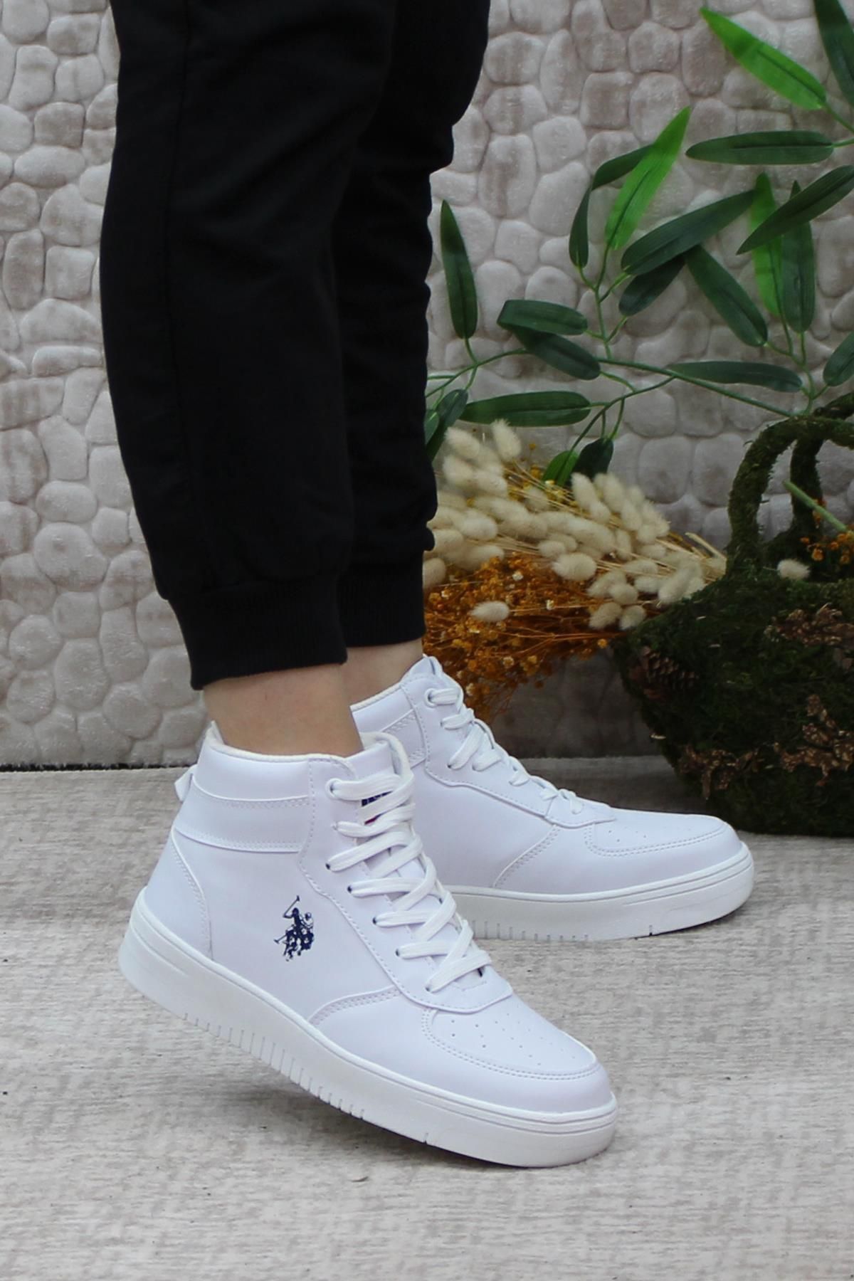 U.S. Polo Assn. BASE. Polo Assn. Aristo Hi Original Product Anatomical Sneaker High Top Sports Shoes Trendyol