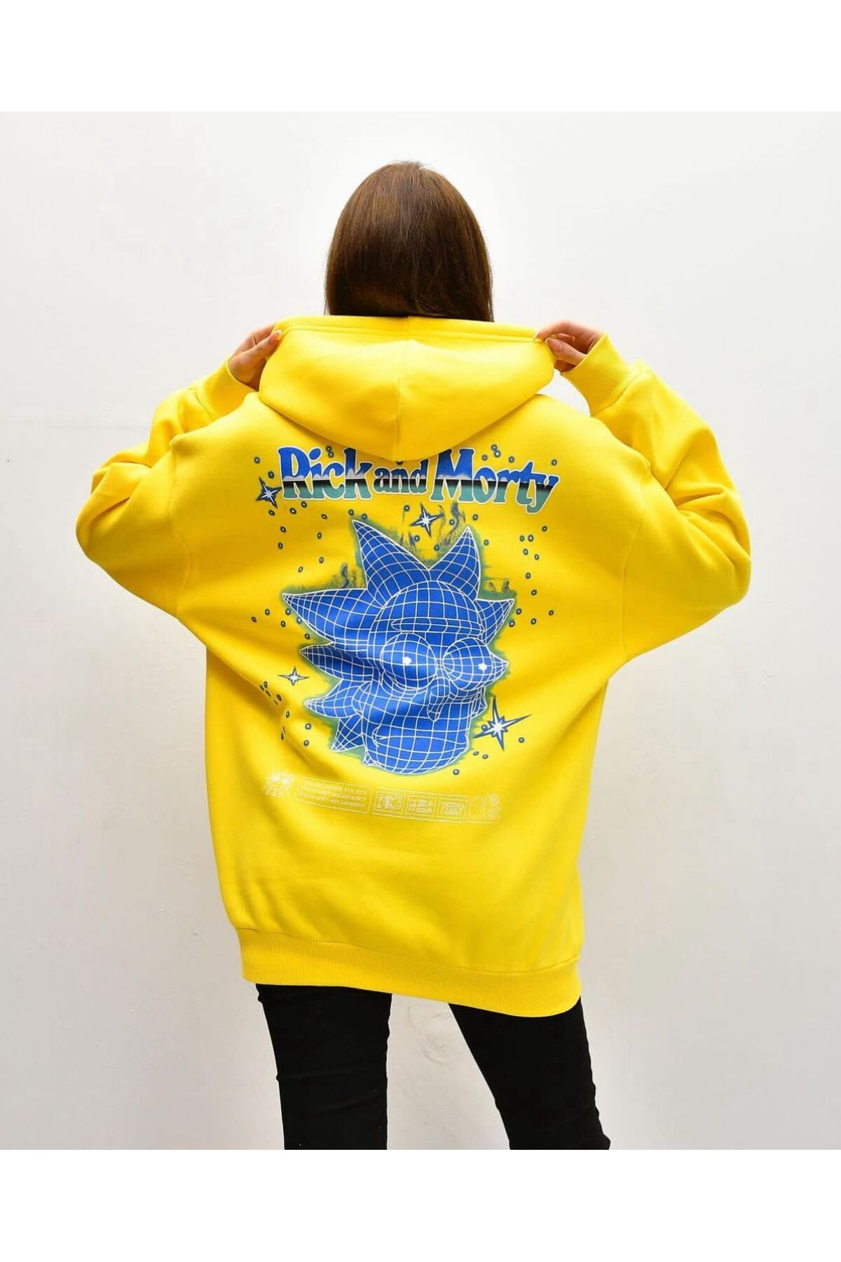 Yellow rick and morty hoodie outlet